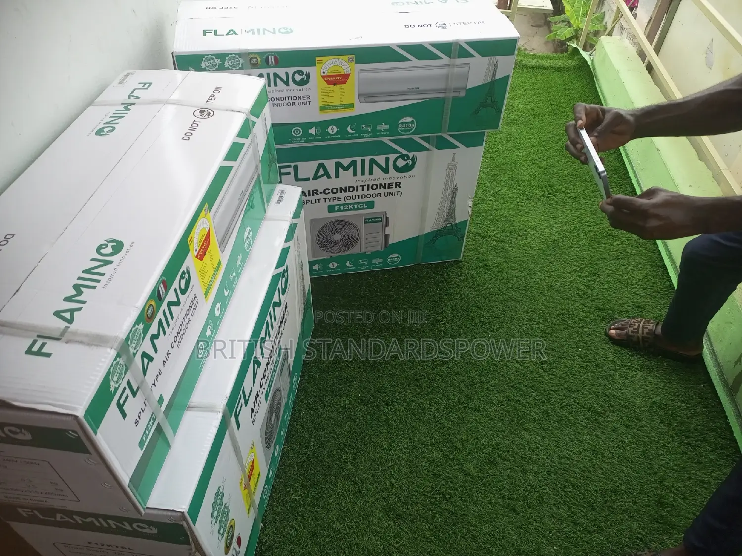 Remarkable Auto Restart 1.5hp Flamino Air Conditioner Set