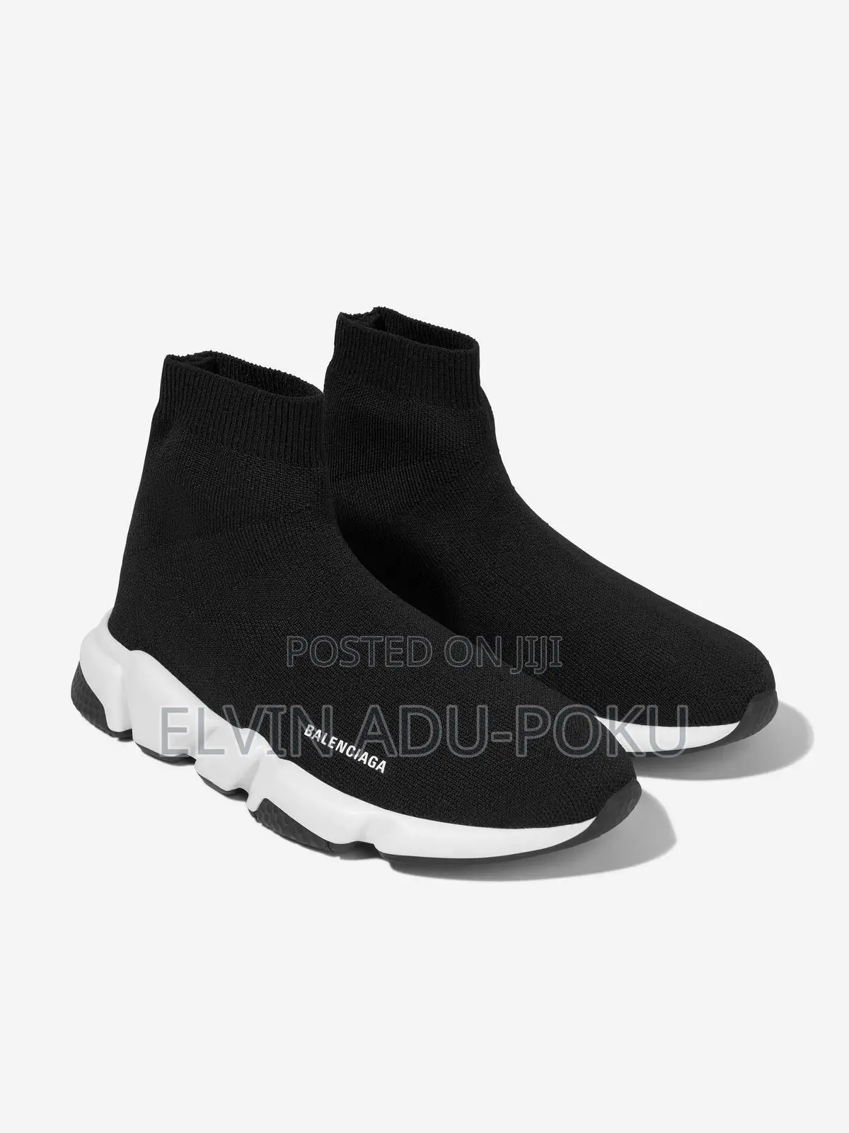 Balenciaga Knit Speed Trainer “ Black / White”