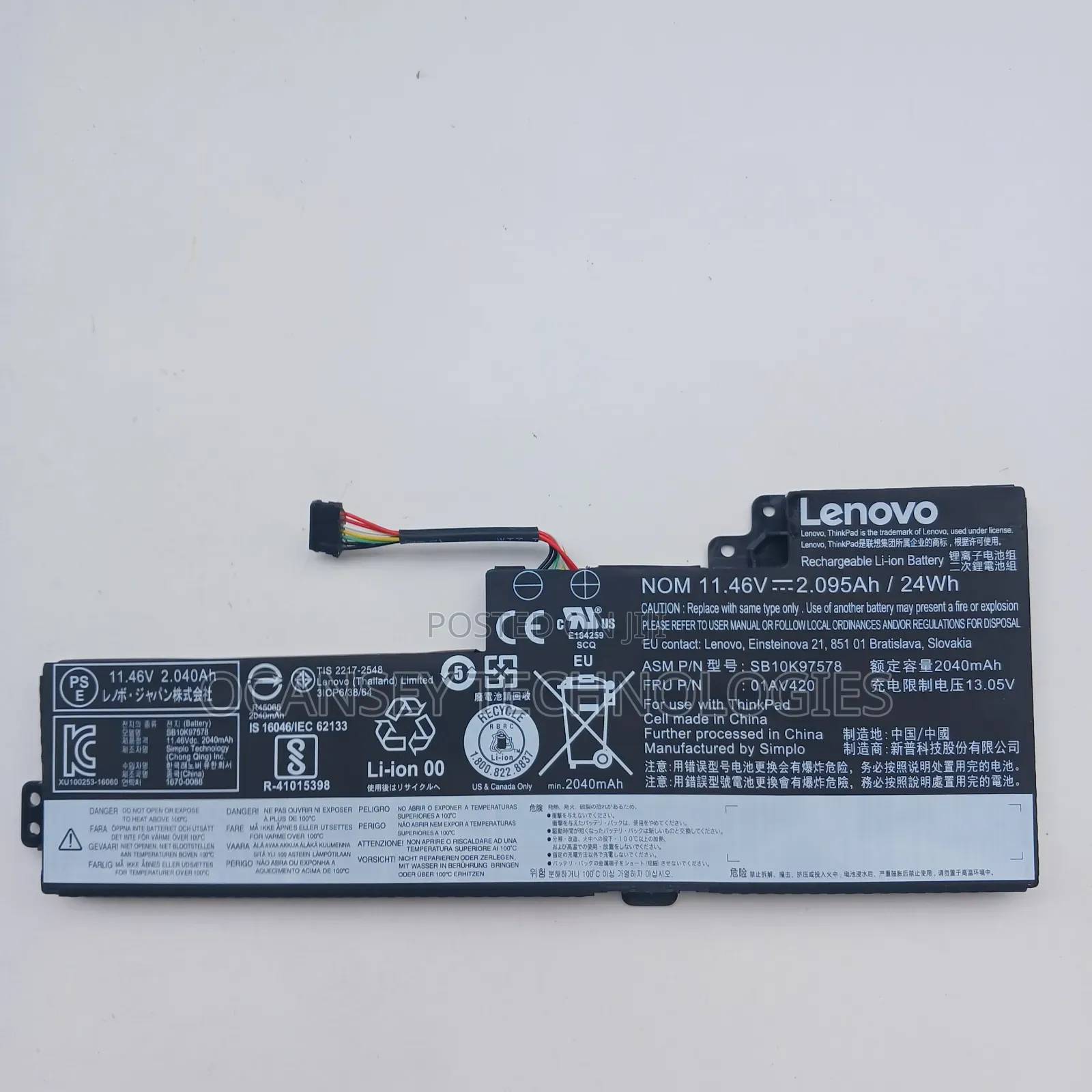 Original Lenovo 0a1v420 Laptop Battery
