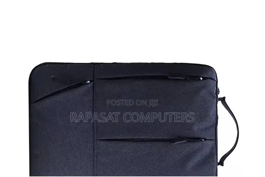 14.0" Laptop 3-Side Zips Black Sleeve Bag