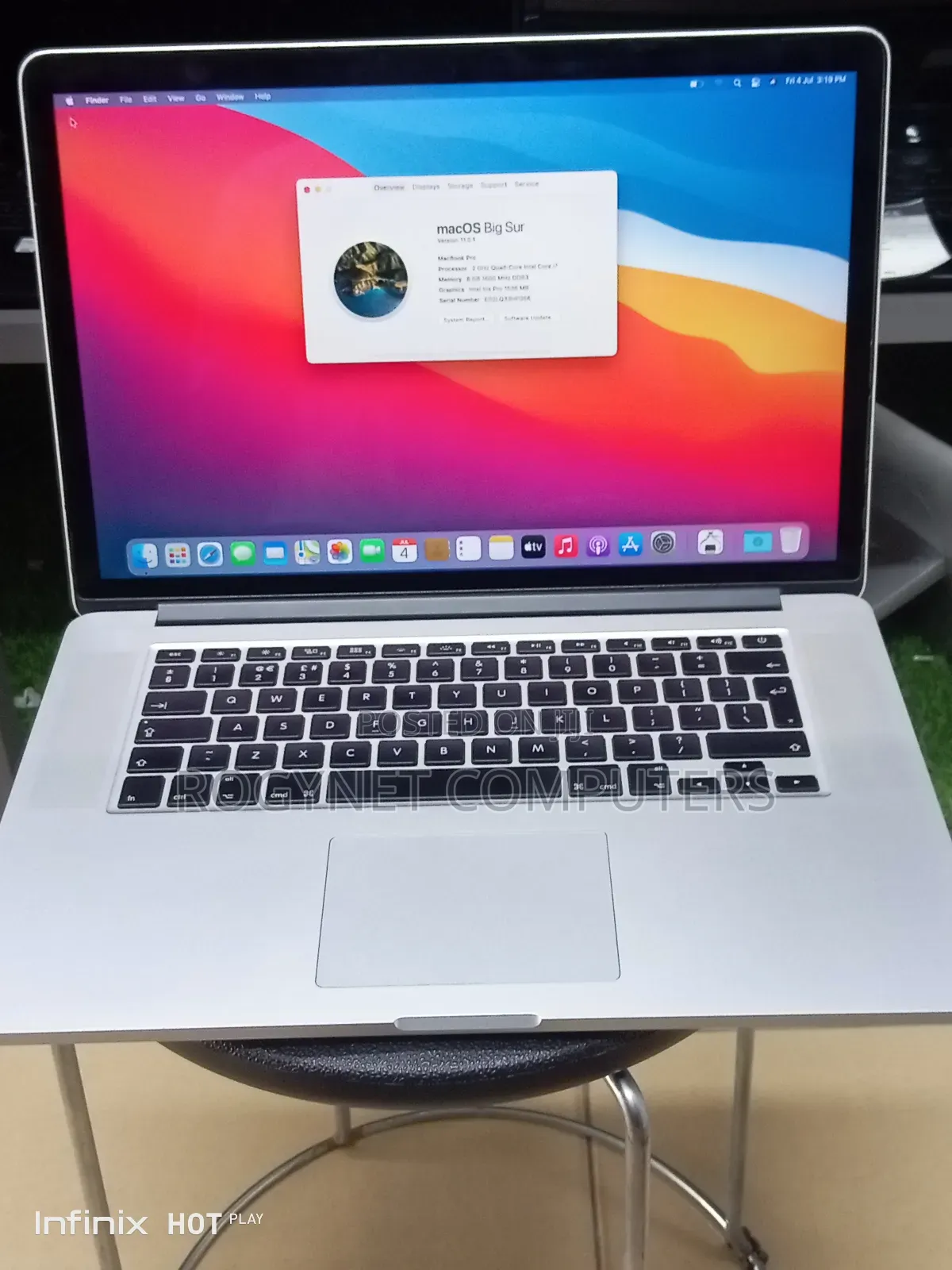 Laptop Apple MacBook Pro 2014 8GB Intel Core i7 SSD 256GB