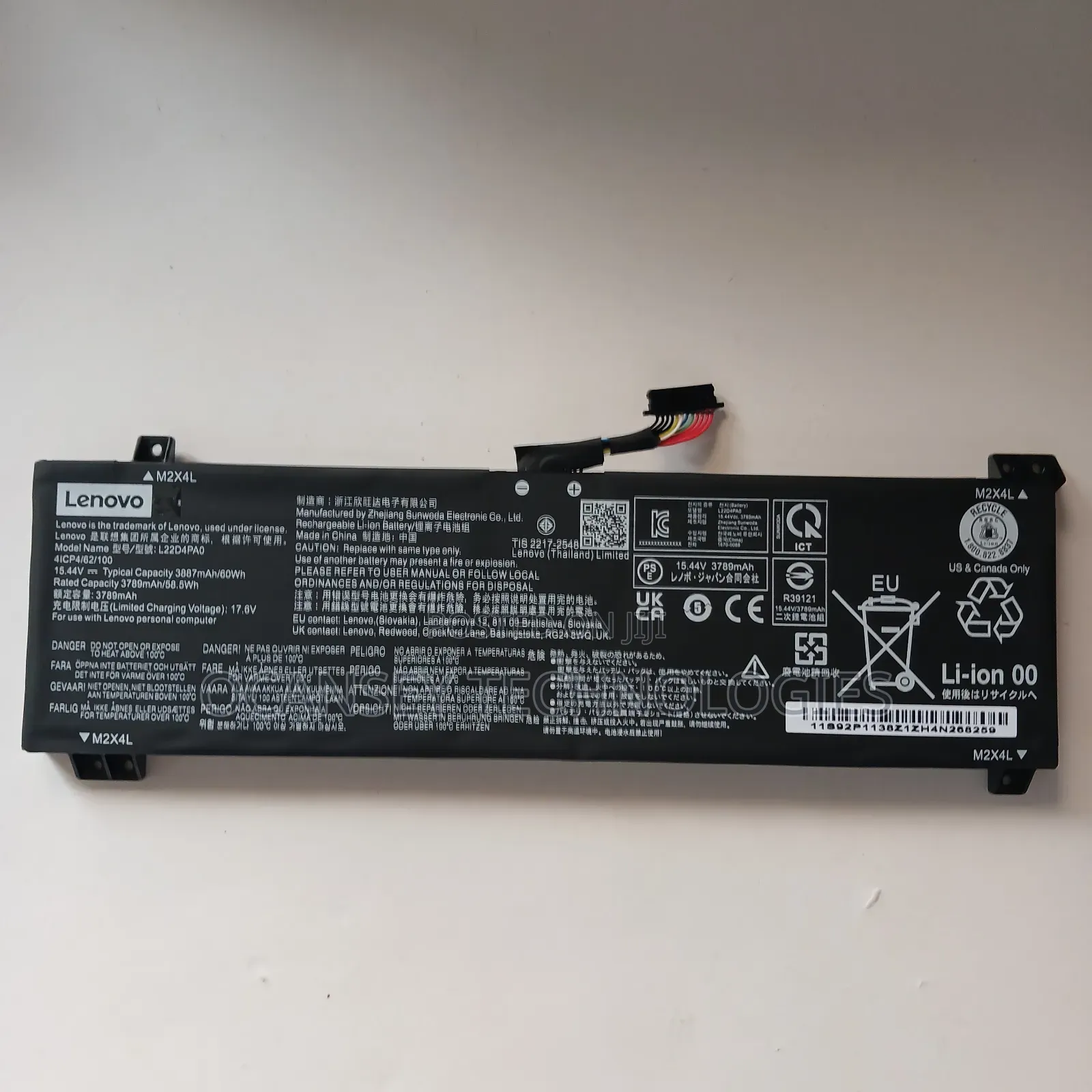 Original Lenovo L22d4pa0 Laptop Battery