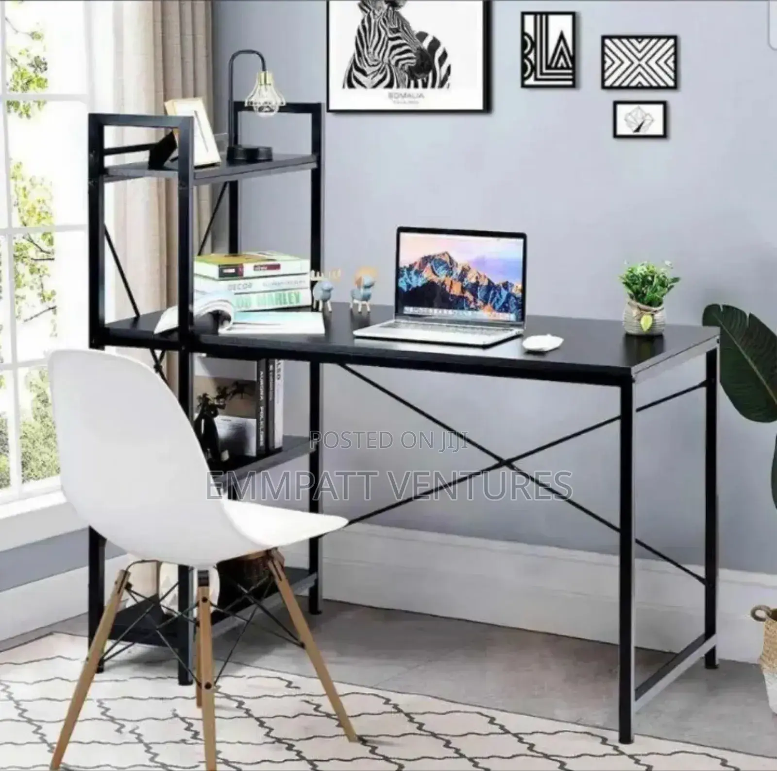 Metallic Multipurpose Learning Desk With Sections