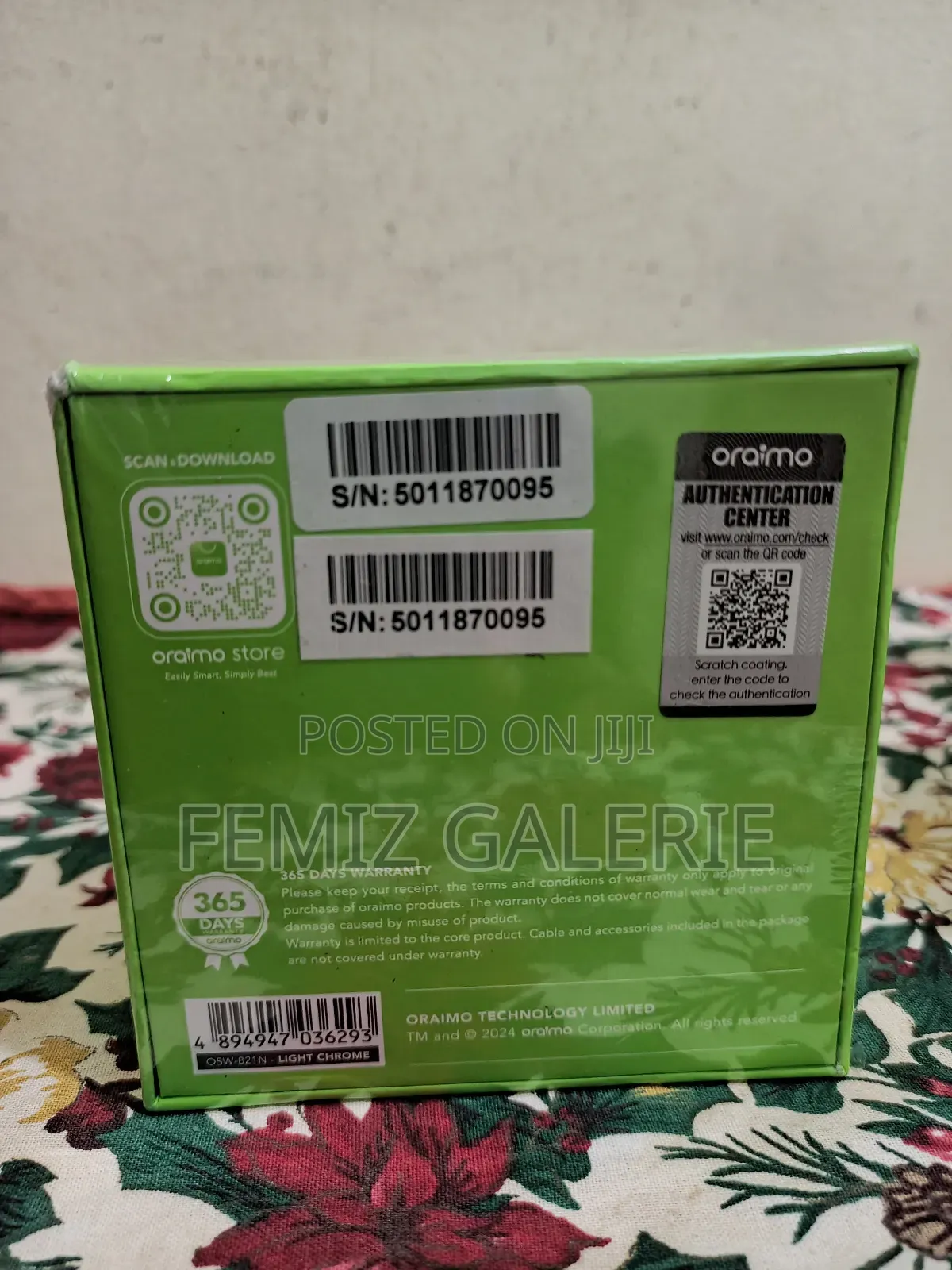 Oraimo Watch Nova R 1.39'' Panda Glass Ip68 Smart Watch