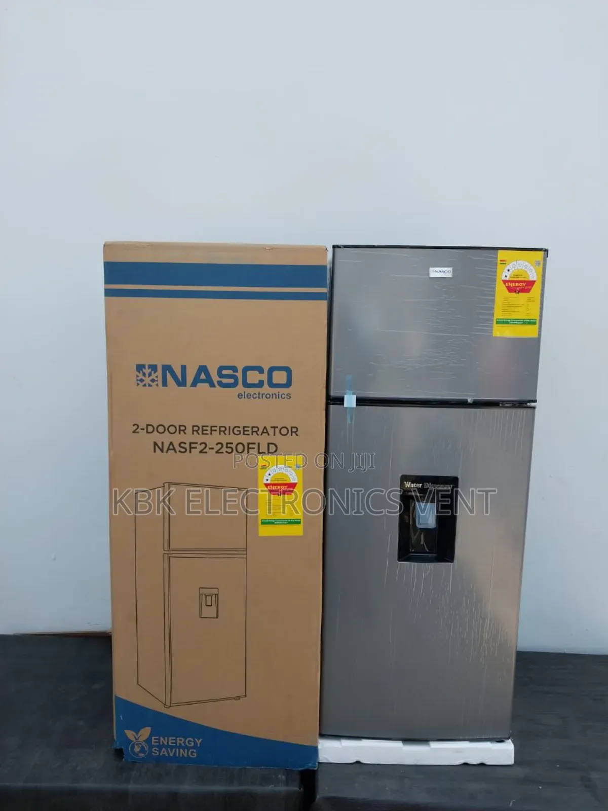 Nasco 210ltr Nasf2-25fld Double Door Fridge