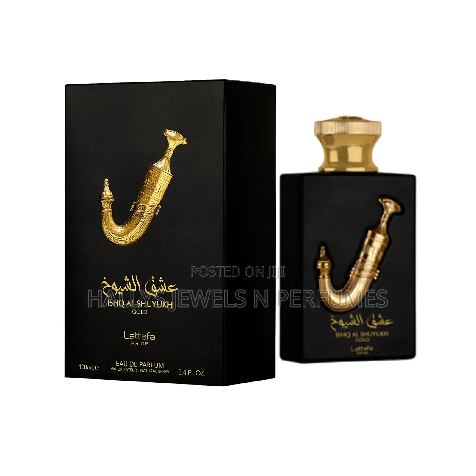 Ishq Al Shuyukh Gold Perfume by Lattafa, 100ml, Unisex