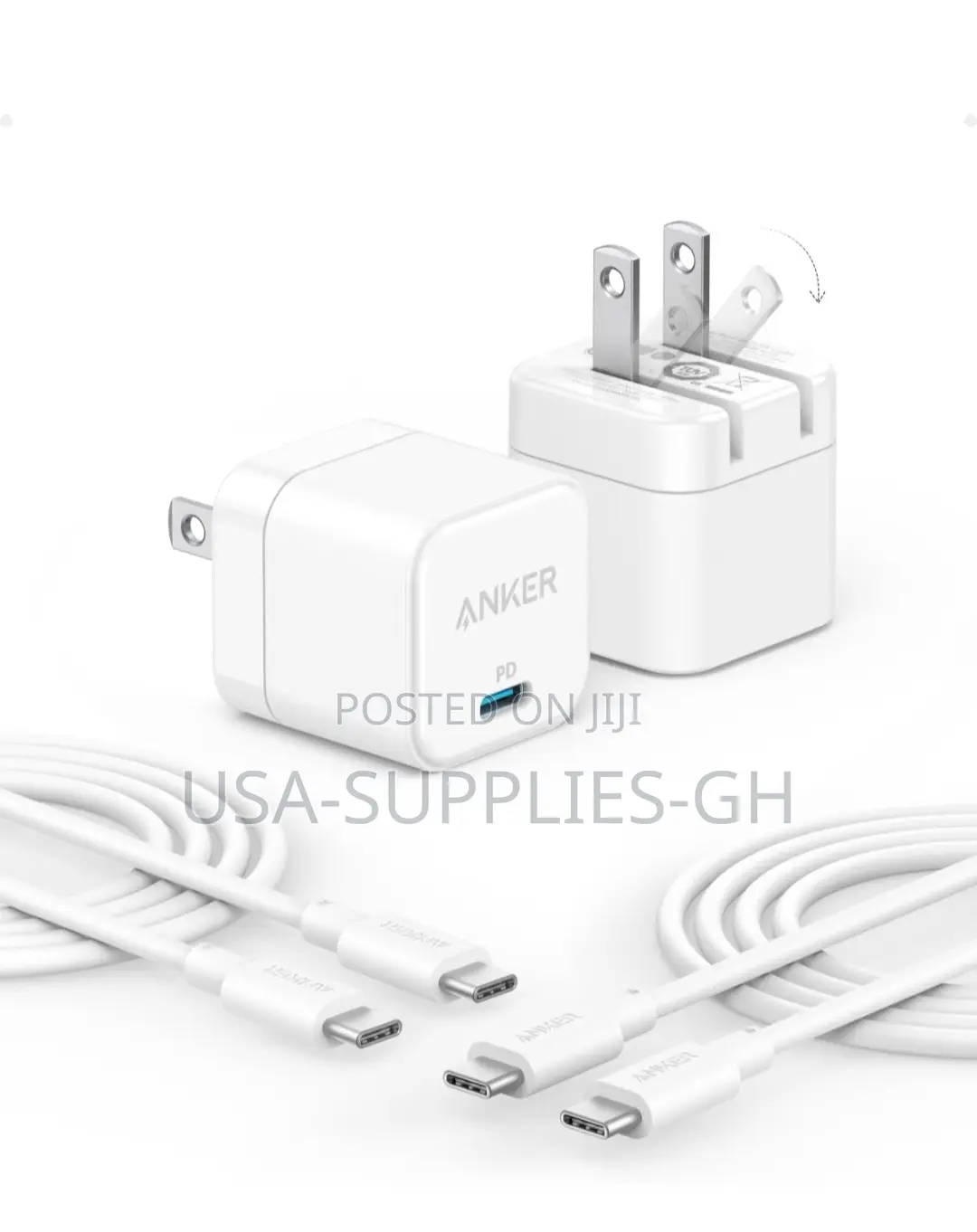 Anker 20w Usb C Fast Charger Block With 5ft Cable From Usa