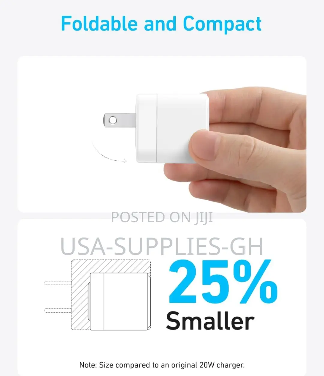 Anker 20w Usb C Fast Charger Block With 5ft Cable From Usa