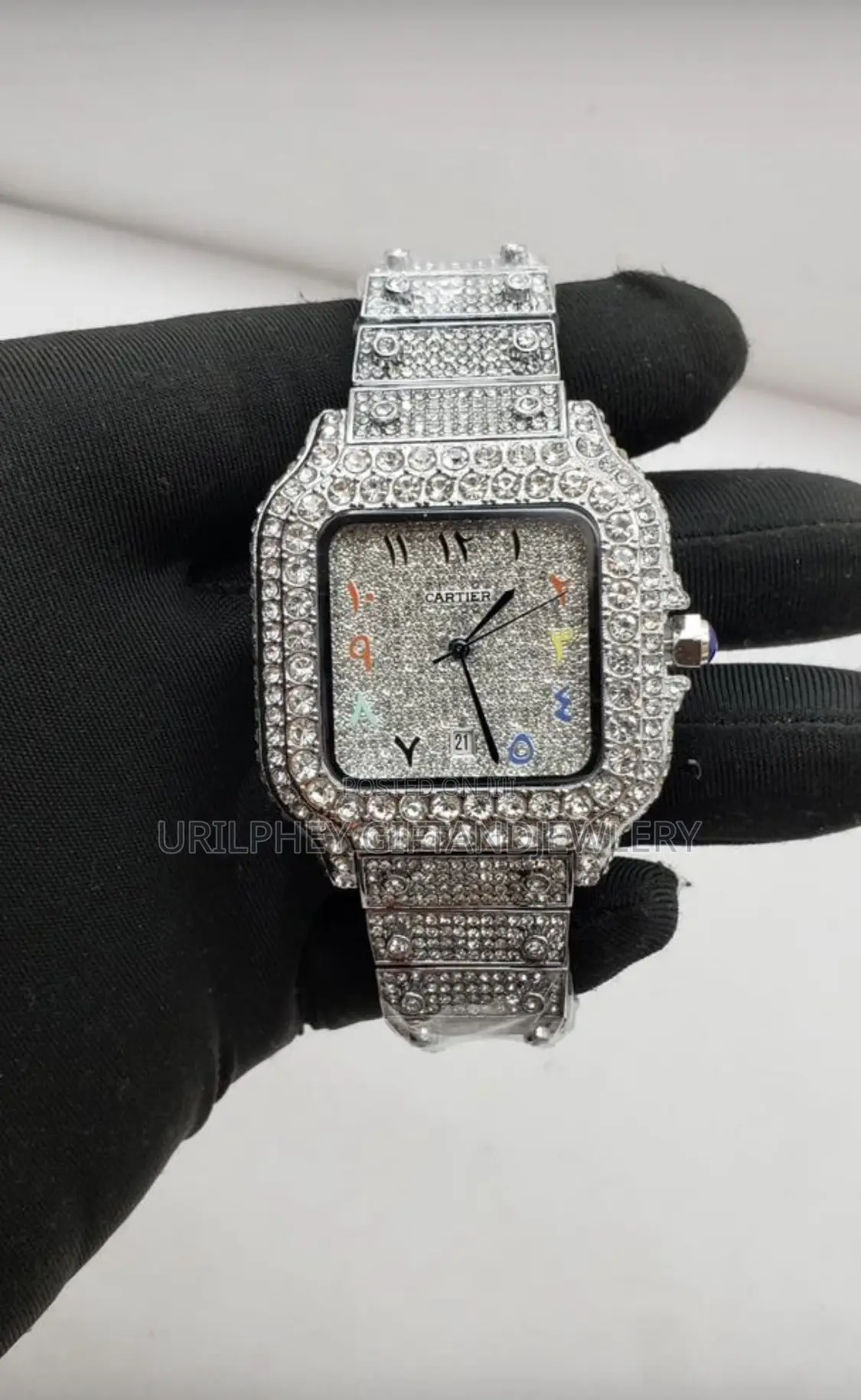 Cartier Iced Out Watch