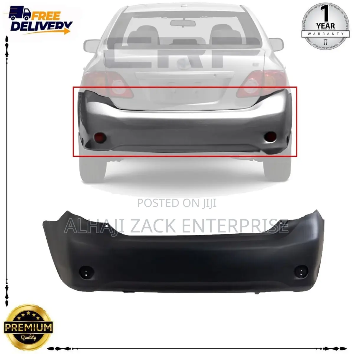 Corolla 2009-2010 Back Bumper ( Normal)