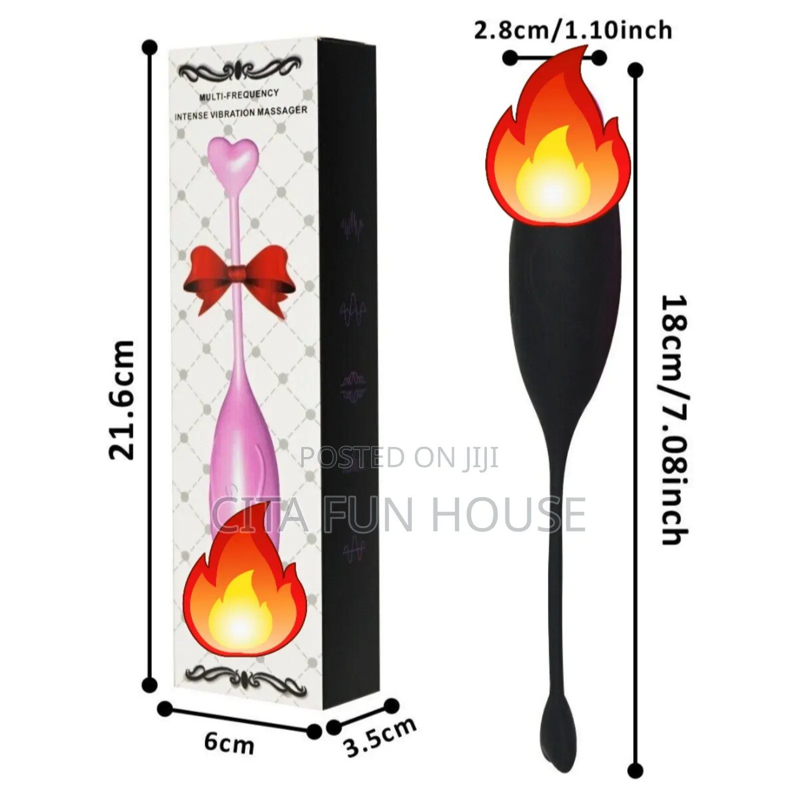 Remote Control G-Spot Dildo Bullet Rechargeable Vibrator