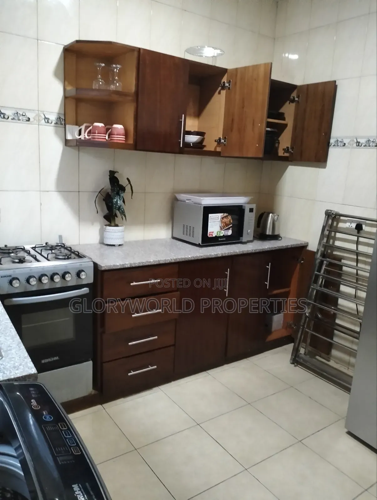 Neatly Furnished 2 Bedroom Self Compound for Rent at Spintex