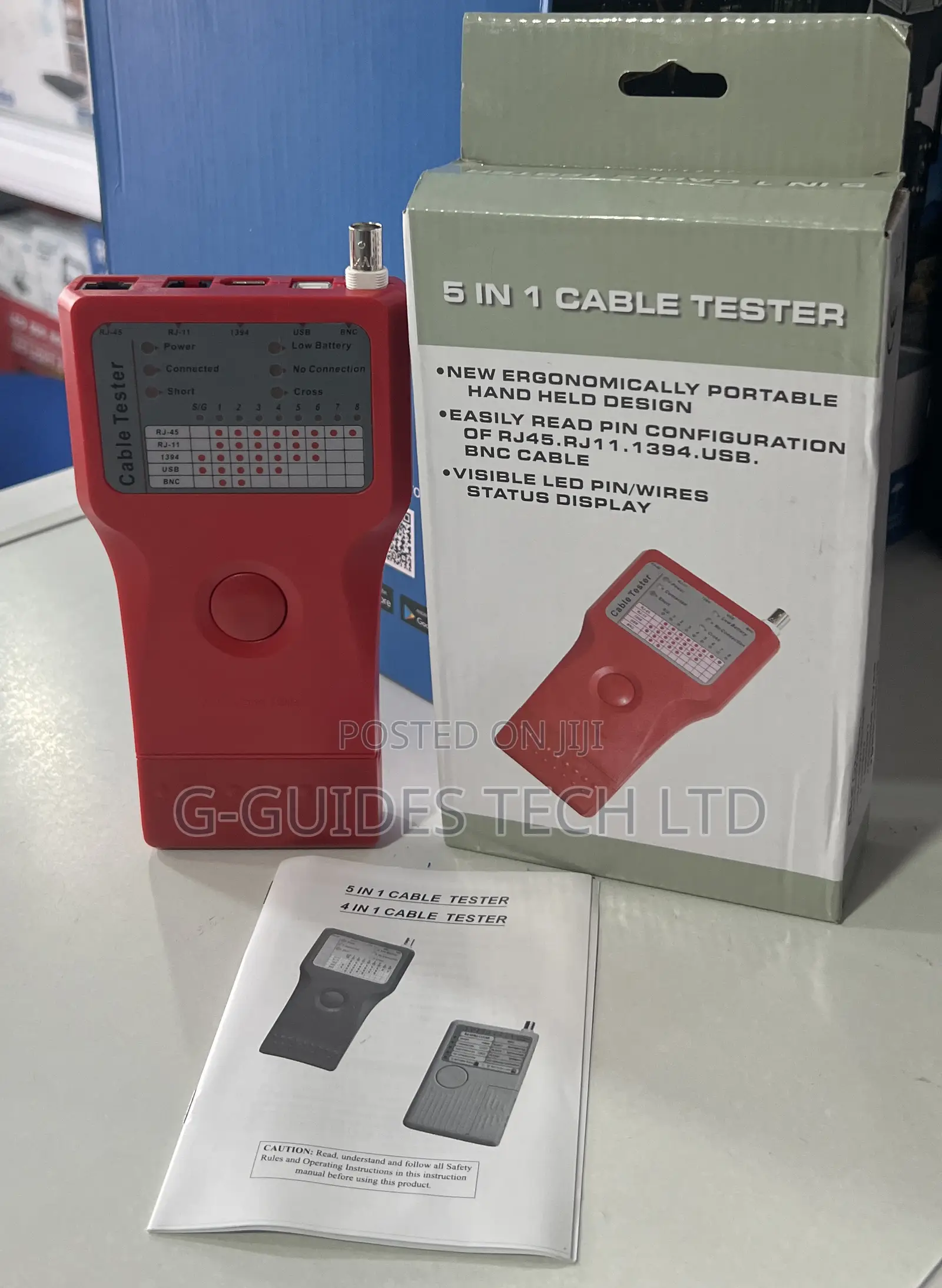 5 In 1 Network Cable Tester , 5 In 1 Networking Cable Tester