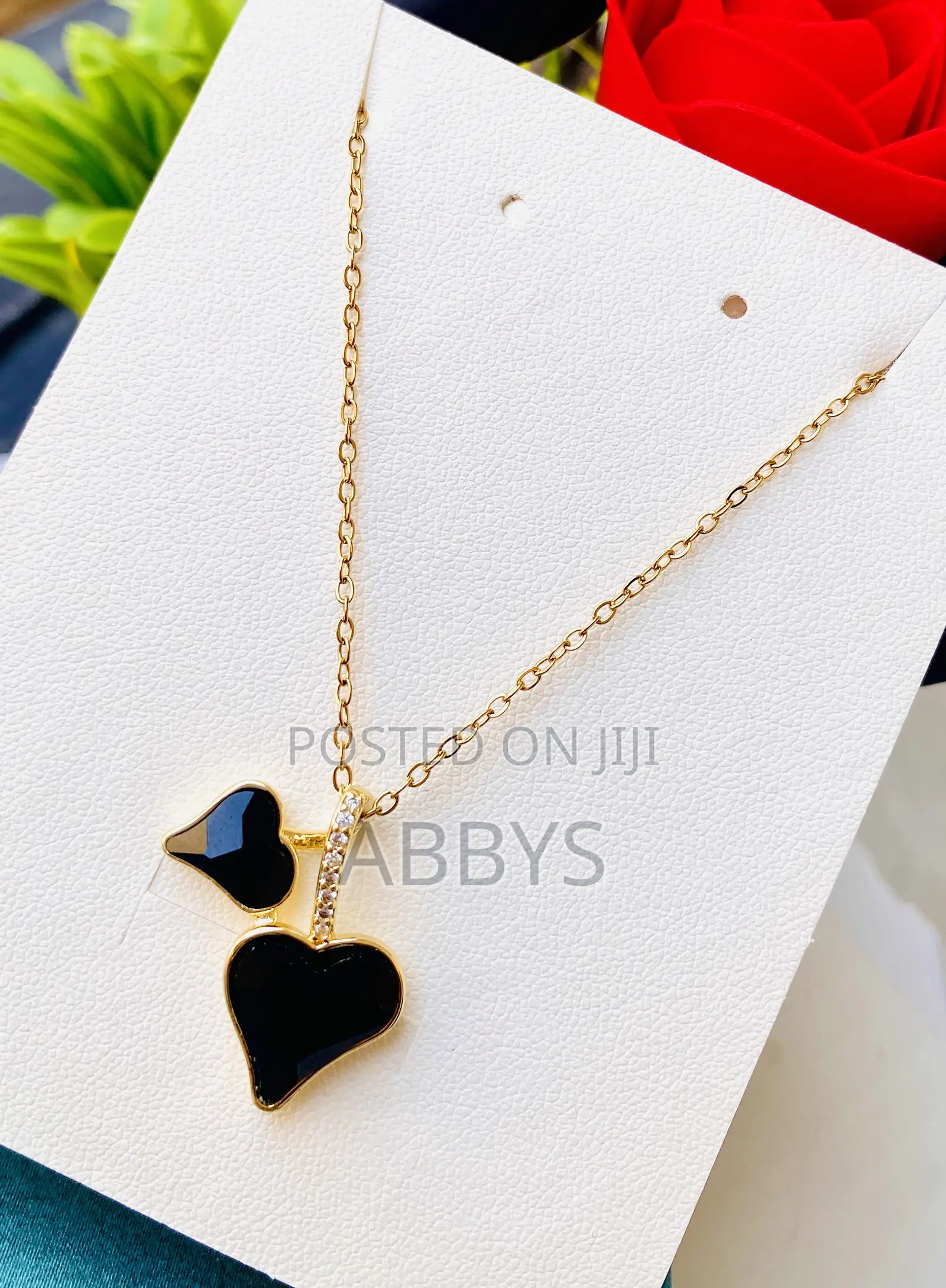 Charming Two-Heart Love Pendant Necklace