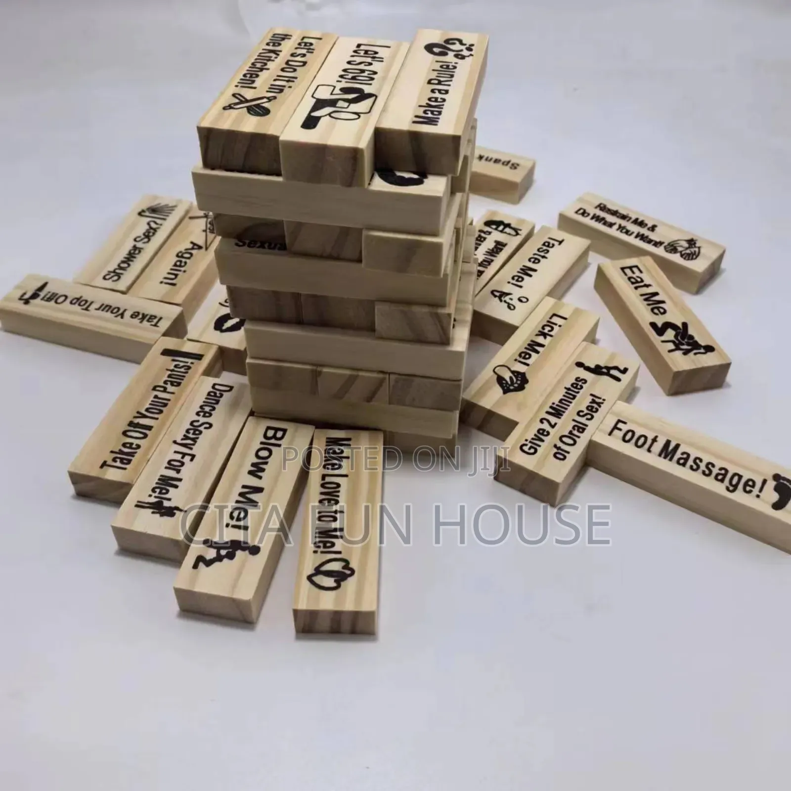 Super Naughty 48pcs Block Tower Sex Game Set