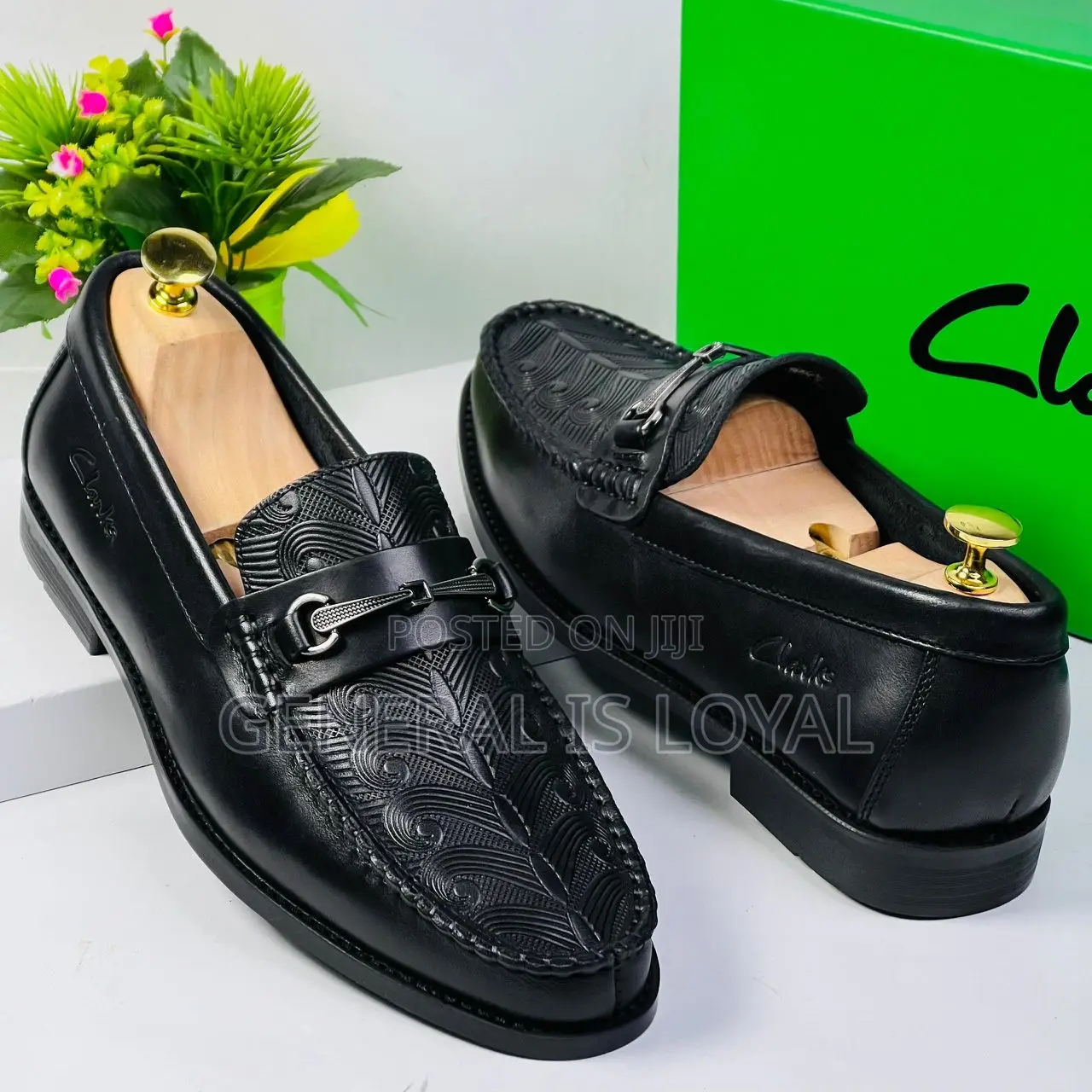 Clarks Black Flat Sole Shoe