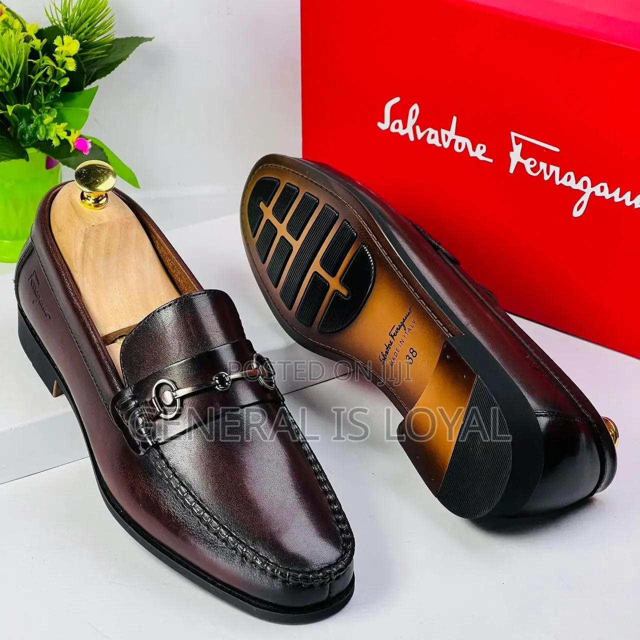 Salvatore Ferragamo Dark Coffee Flat Shoe