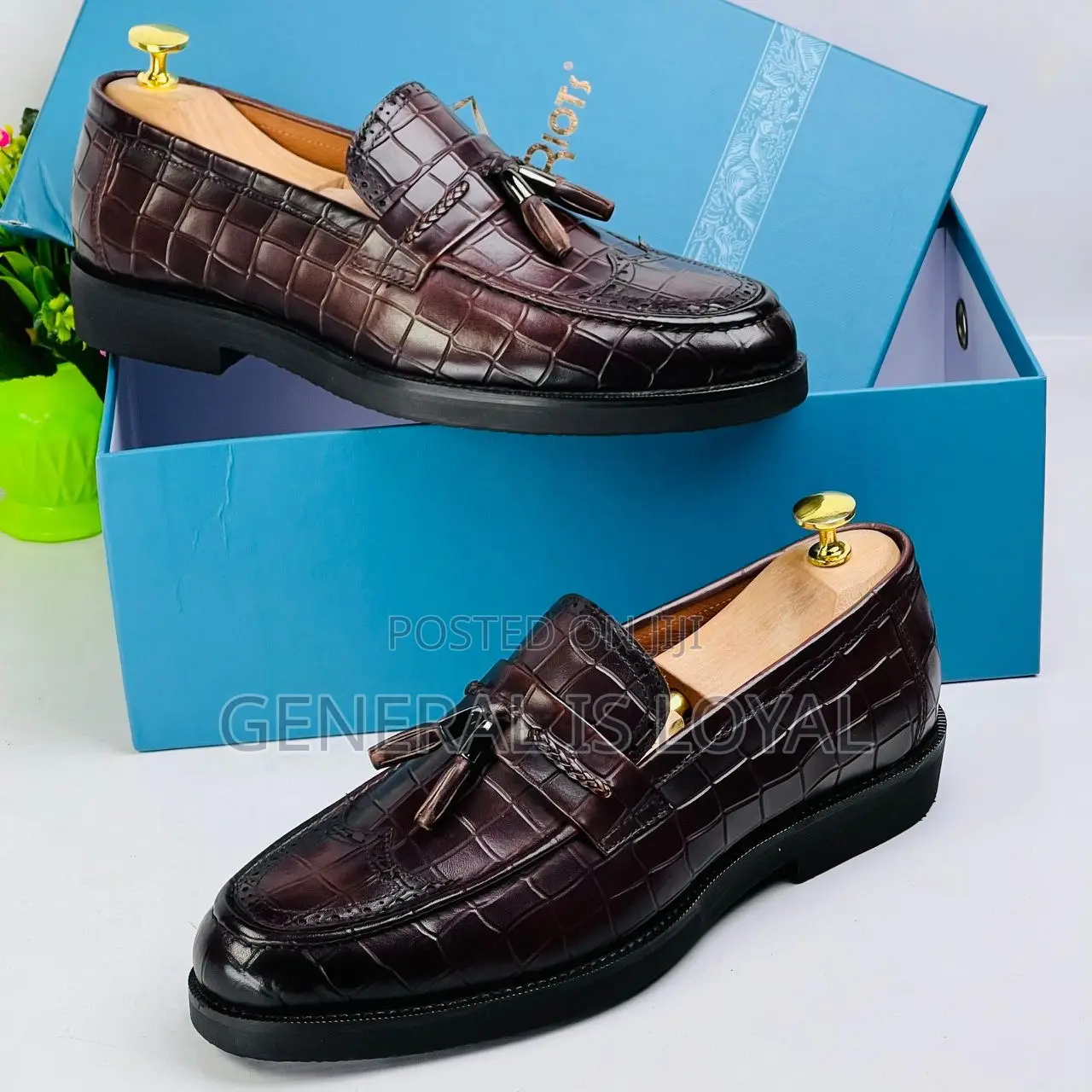 Steve Riots Dark Coffee Gum Sole Shoe