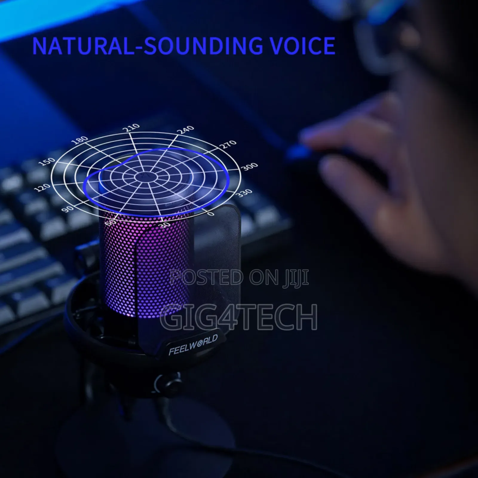 RGB Usb Podcast RGB Gaming Microphone Vm1xs