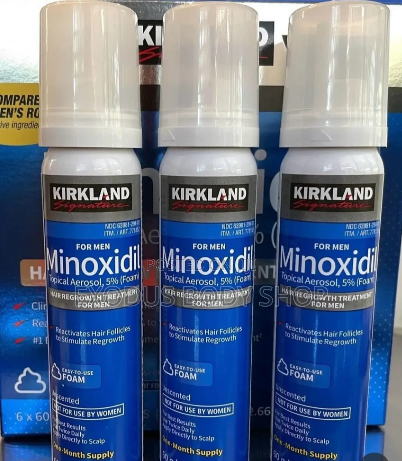 Kirkland Minoxidil 5% Foam (Topical Aerosol Hair Booster)