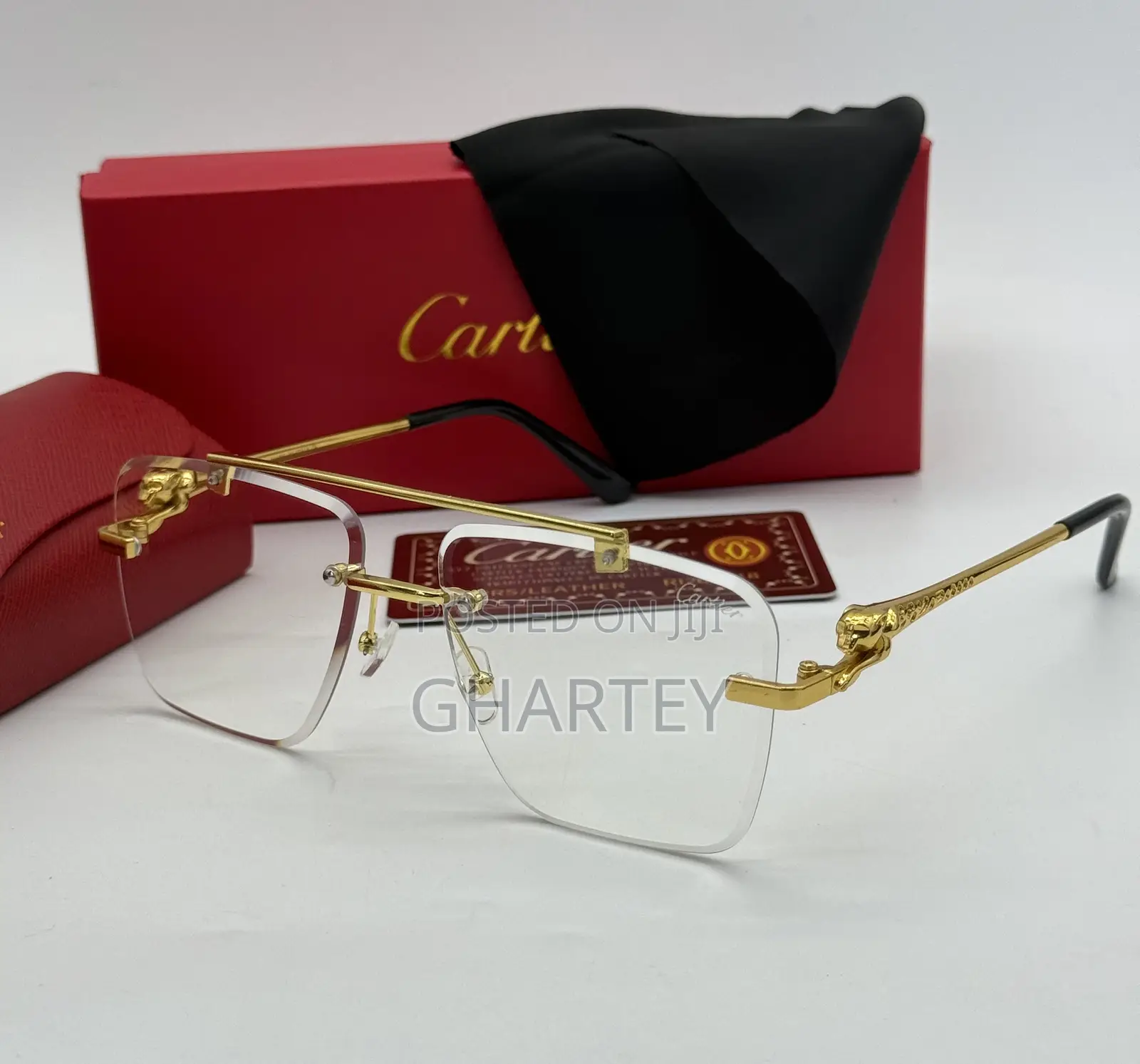 Unique Designed Plain Cartier Glasses for Men