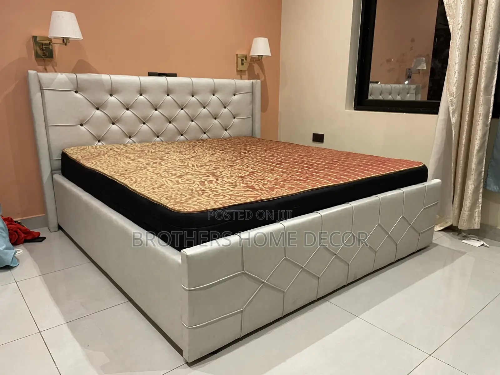Design Queen Size Bedframe With Mattress// Very Strong