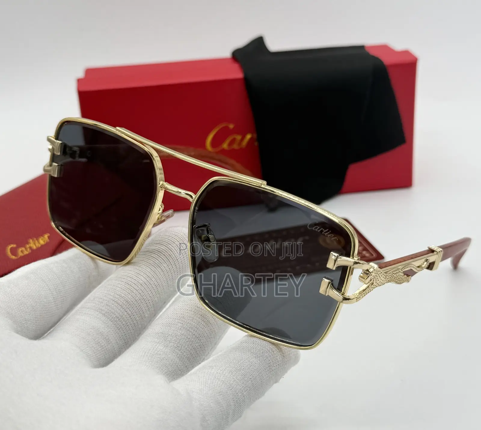Premium Men’S Cartier Glasses - 5 Samples Displayed