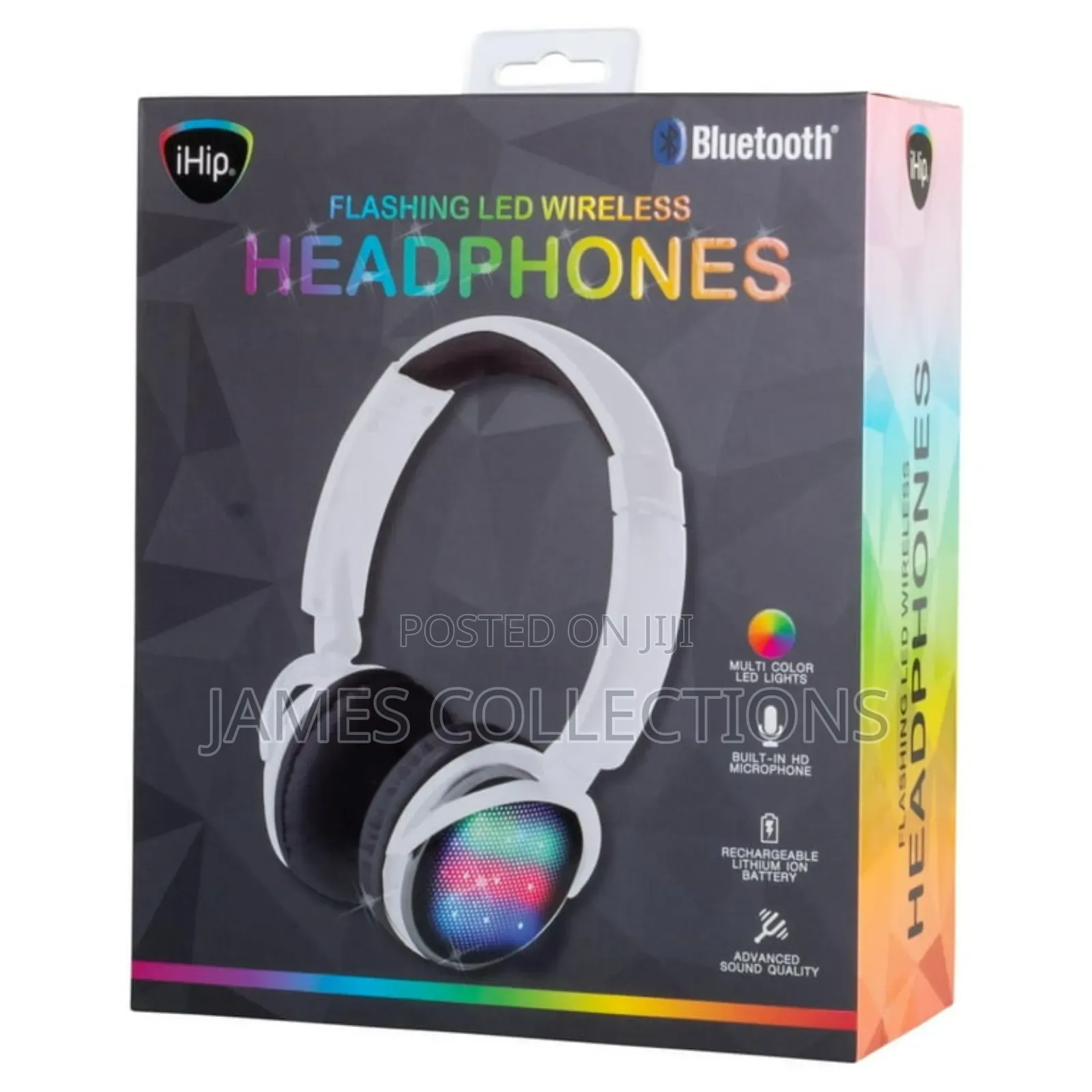 Ihip Light Up Bluetooth Headphones With Assorted Colors