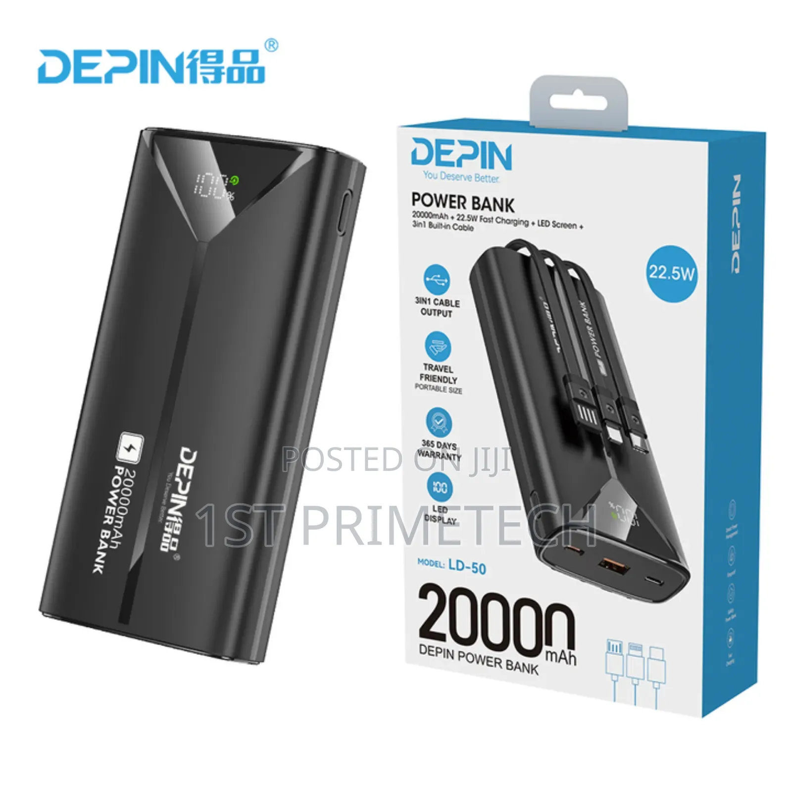 Depin 20,000 Mah Power Bank