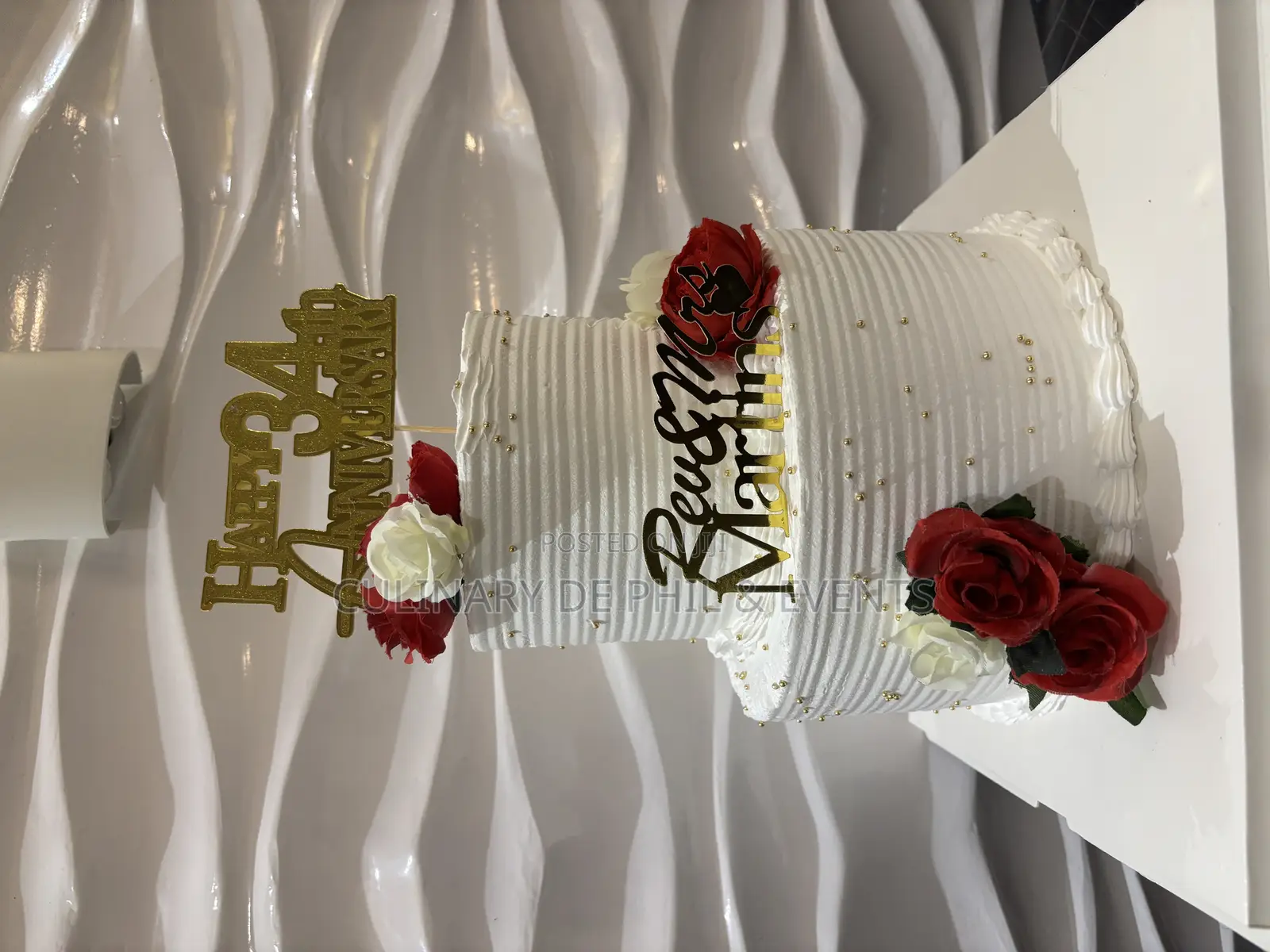 2tier Anniversary Cake
