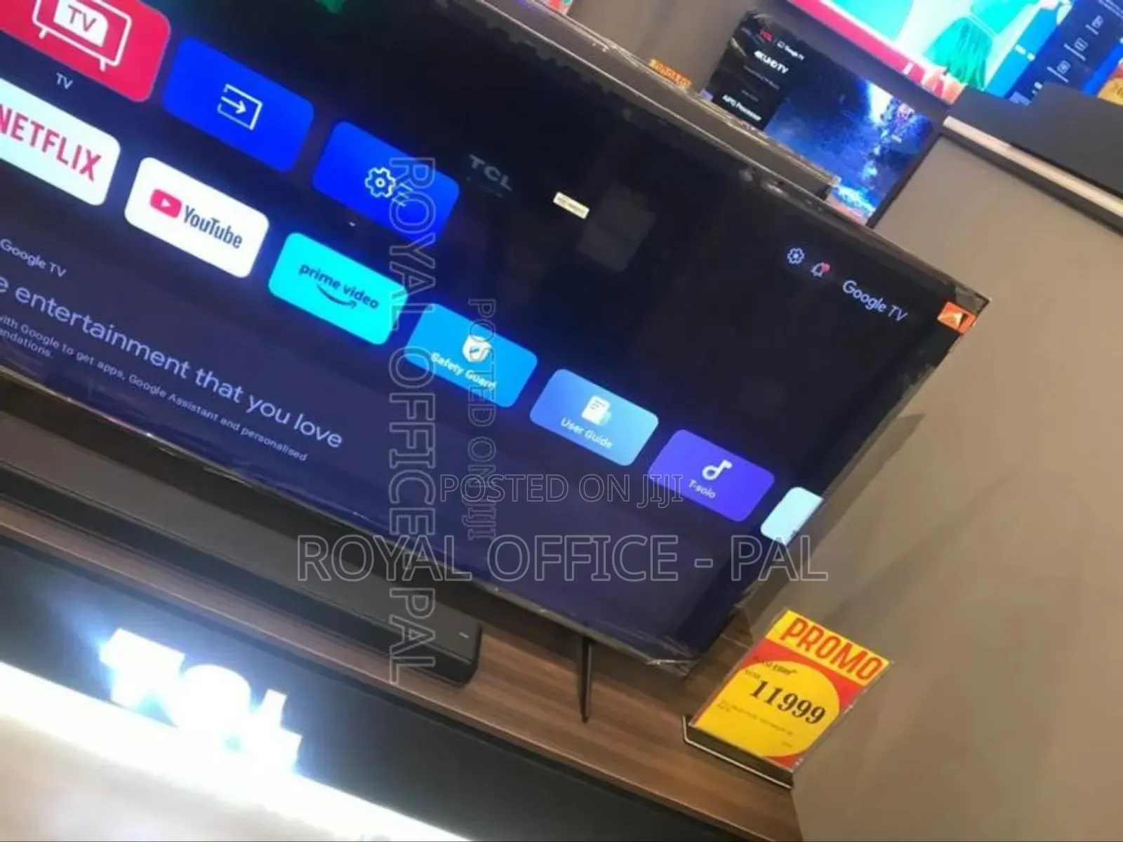 Slim and Uni-Body TCL 65 Black Inch Q-Led Télévision