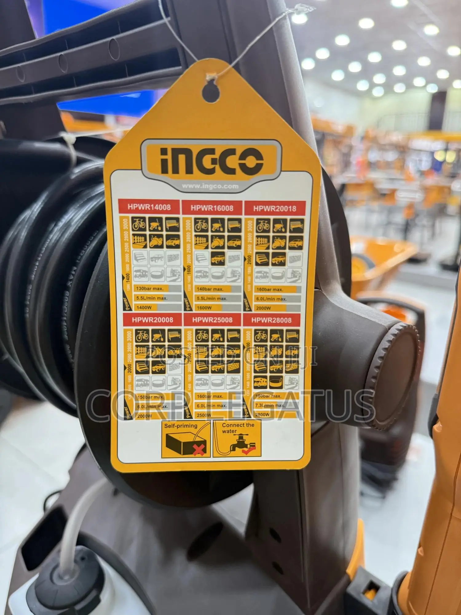Ingco 2800w Pressure Washer