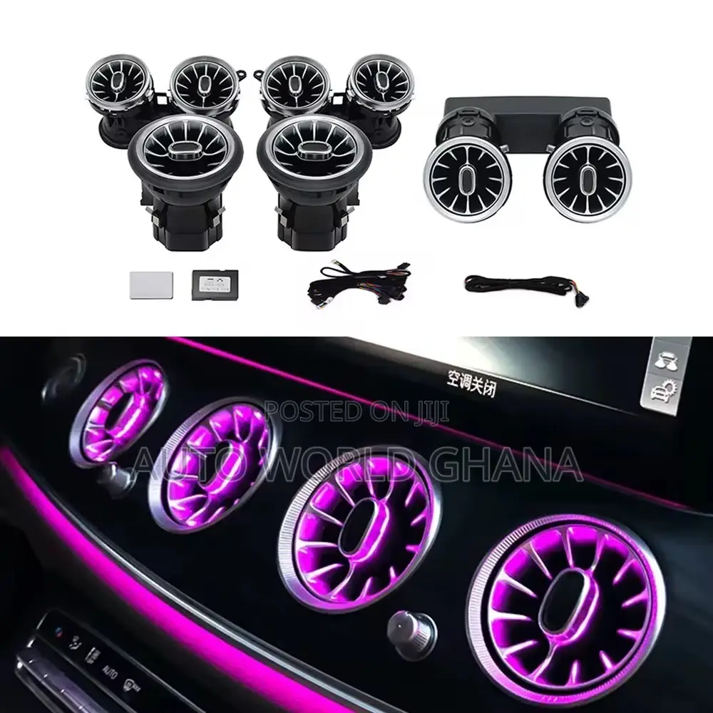 Interior 6v Turbine Air Vents 64 Colors Ambient Light