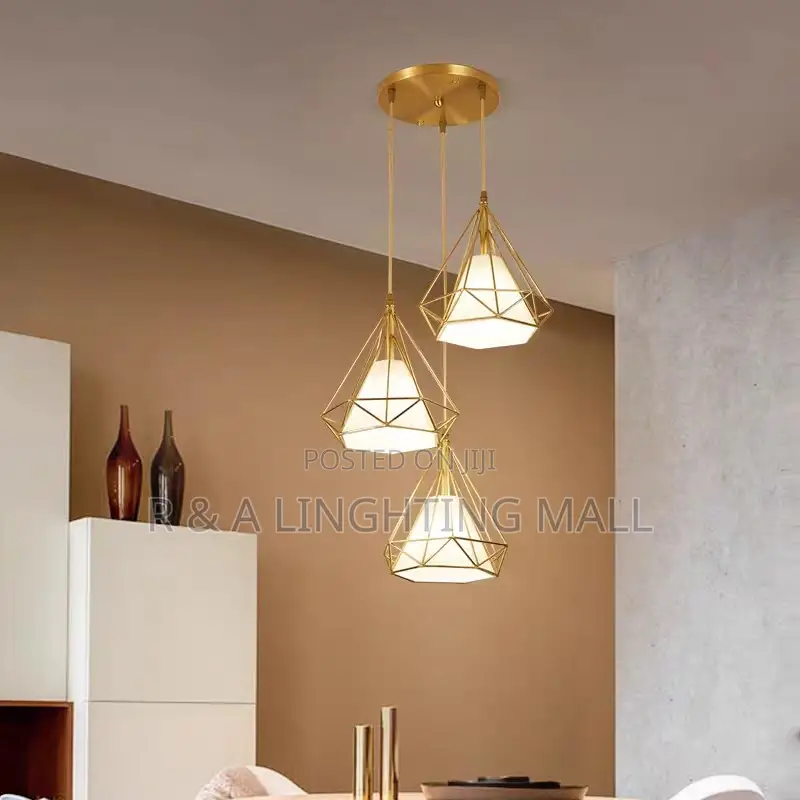 Luxury Gold Led Lamps Chandelier - 30w - 46x25x25cm - Gold