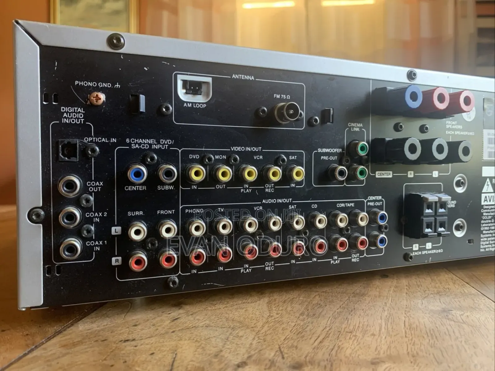 Powerful Philips Av Receiver Amplifier,Fm,Bluetooth,Usb,Optica,Aux