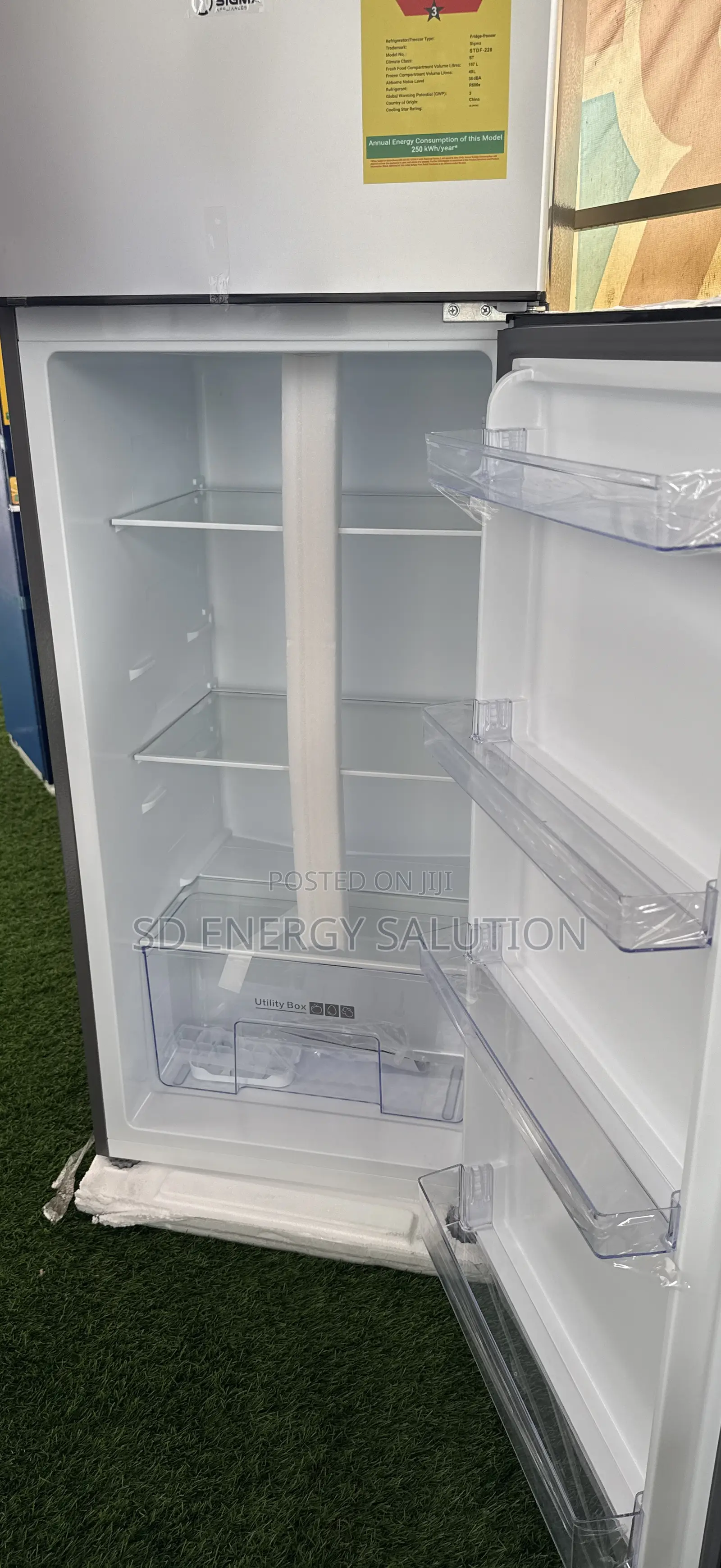 Stainless Sigma 220 Fridge Top Freezer Fridge