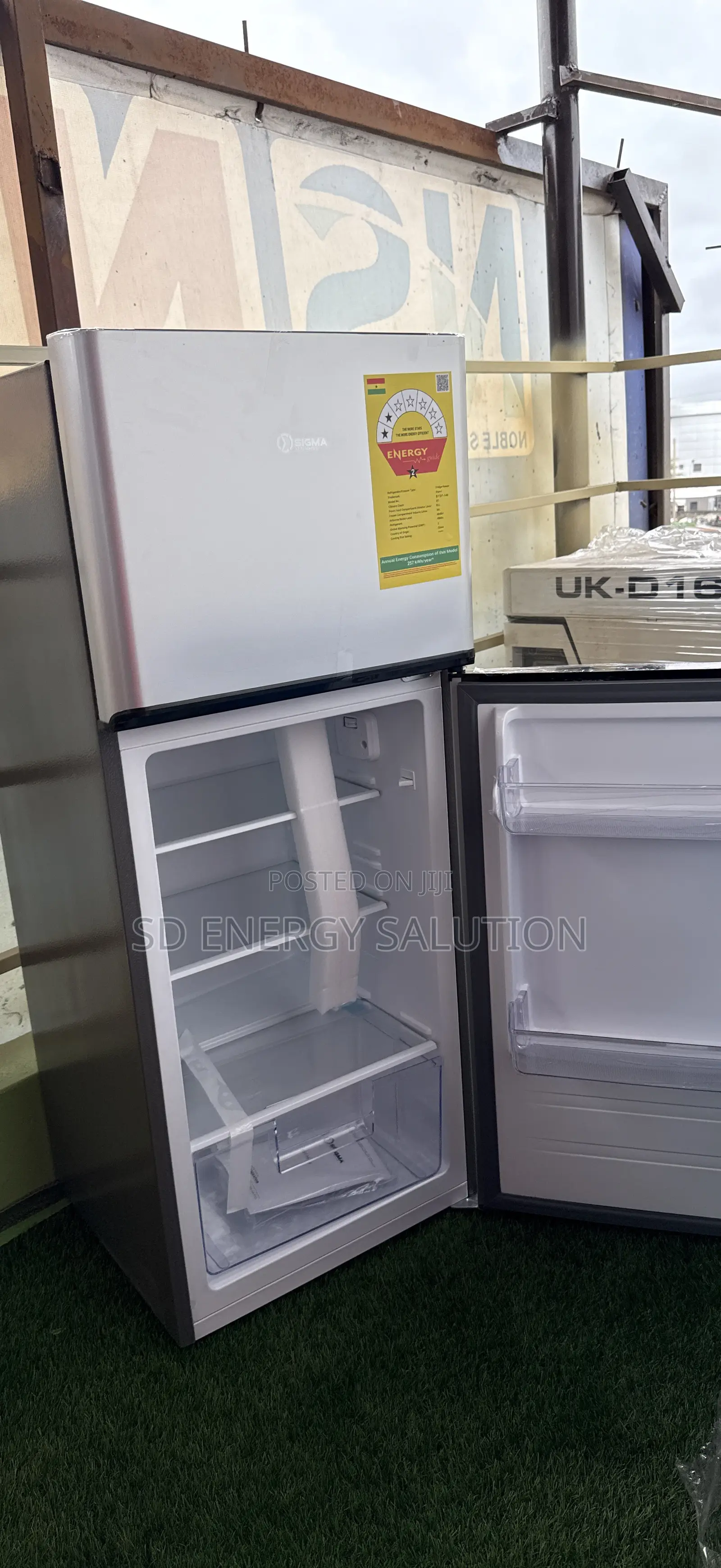2st Sigma Double Door Fridge / 140ltrs Silver