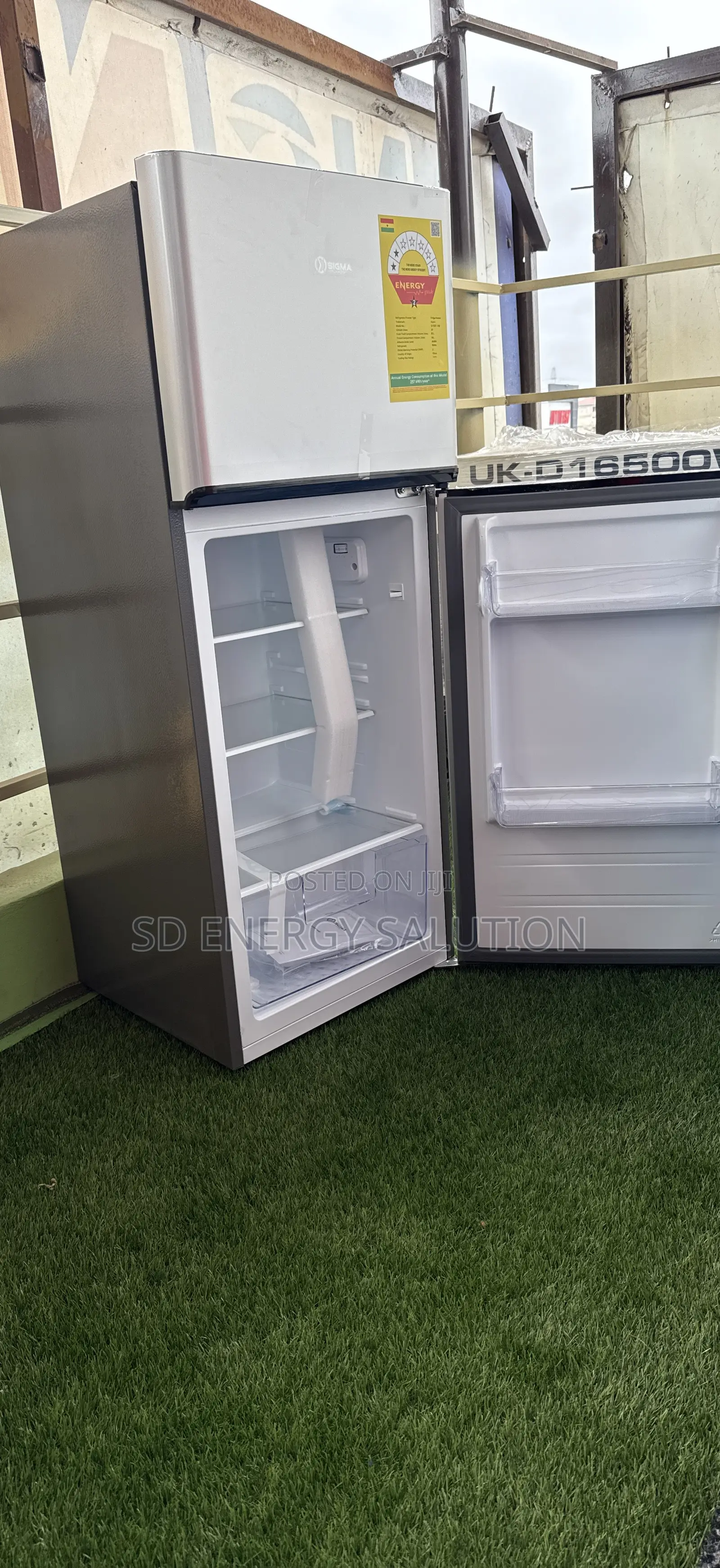 2st Sigma Double Door Fridge / 140ltrs Silver
