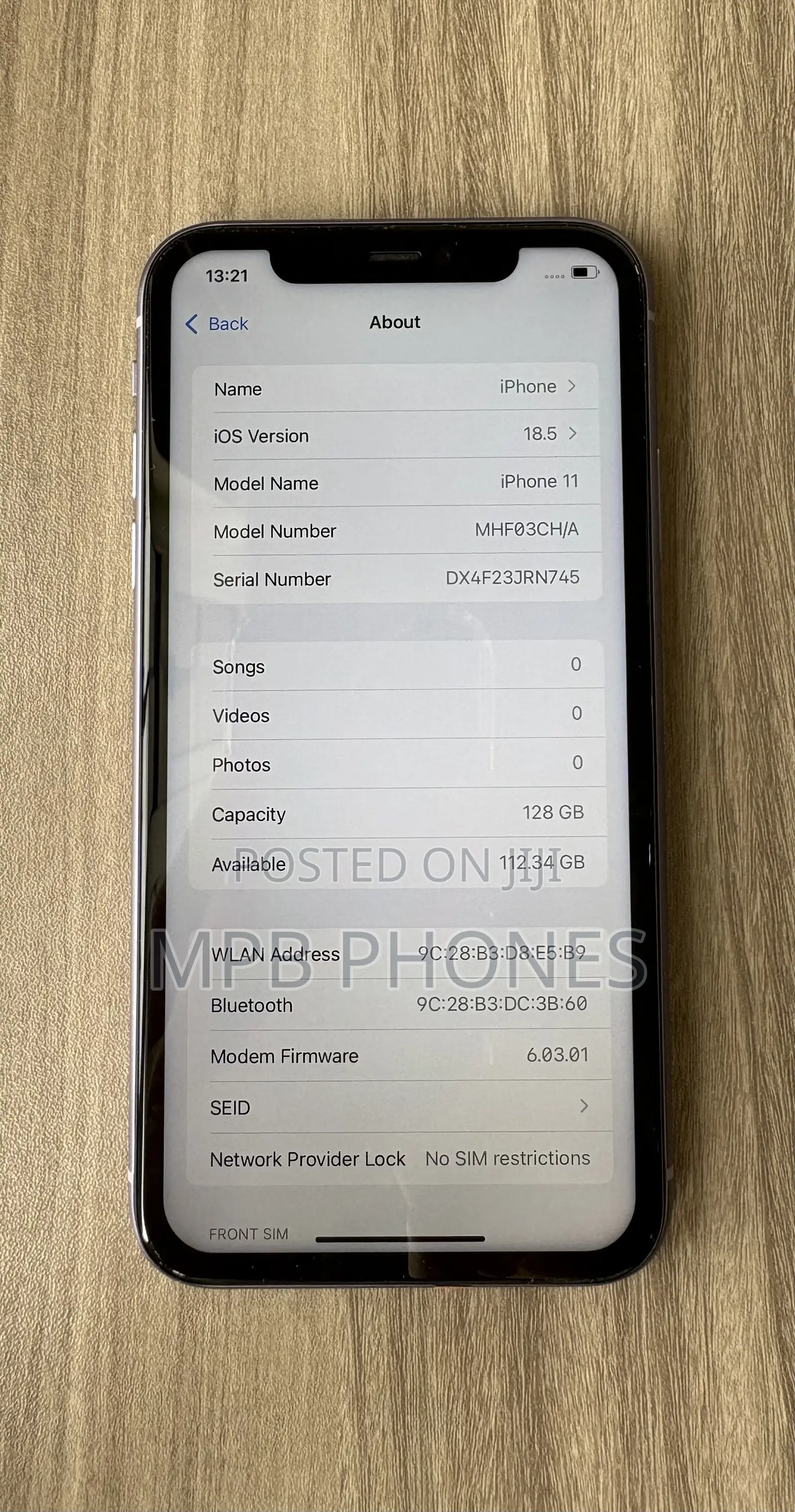 Apple iPhone 11 128 GB Purple