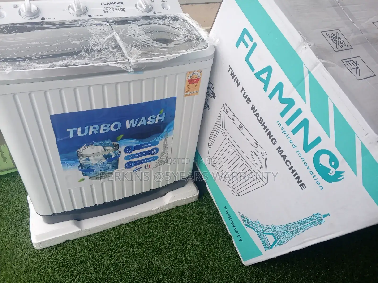 Risky Free Flamino 8kg Washing Machine Energy Twin Tub