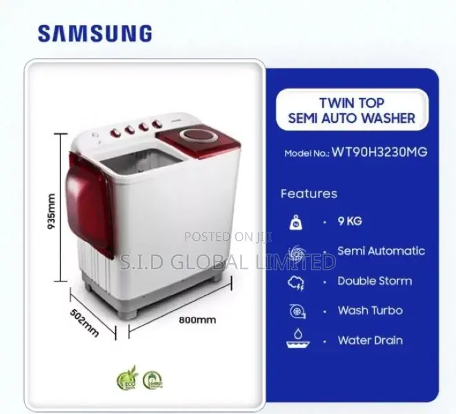 Double Storm Samsung 9kg Auto Washer Washing Machine