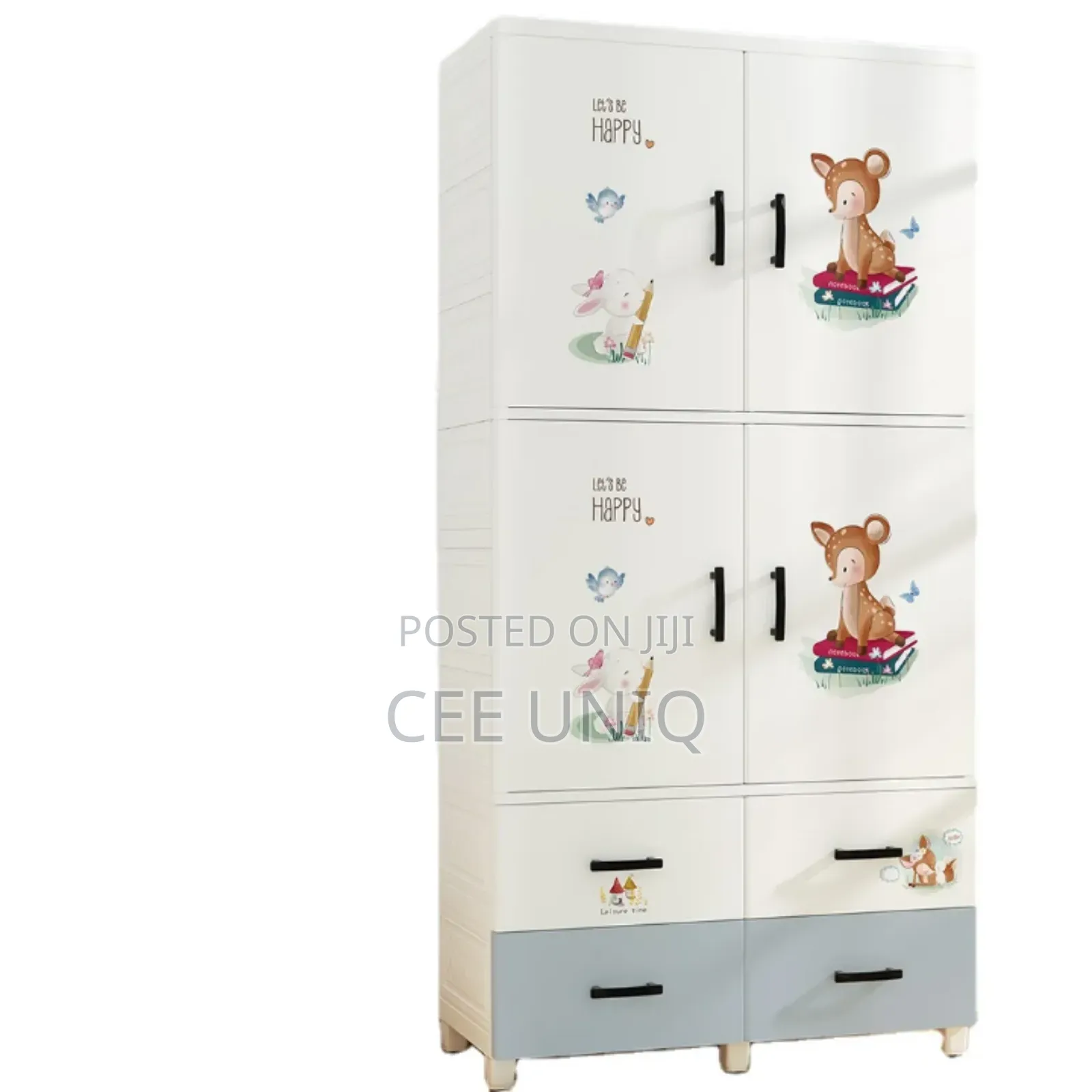 Plastic Clothes Wardrobe With Storage Drawers