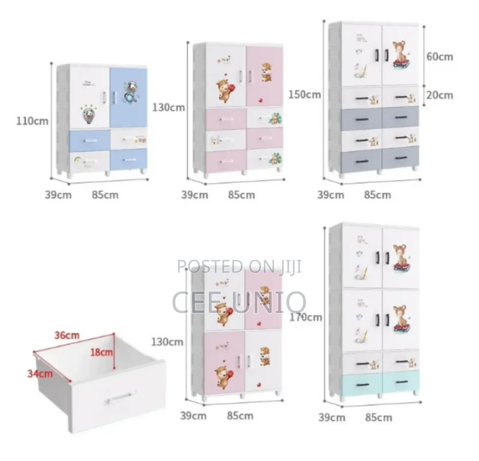 Elegance Baby Wardrobe With Drawers