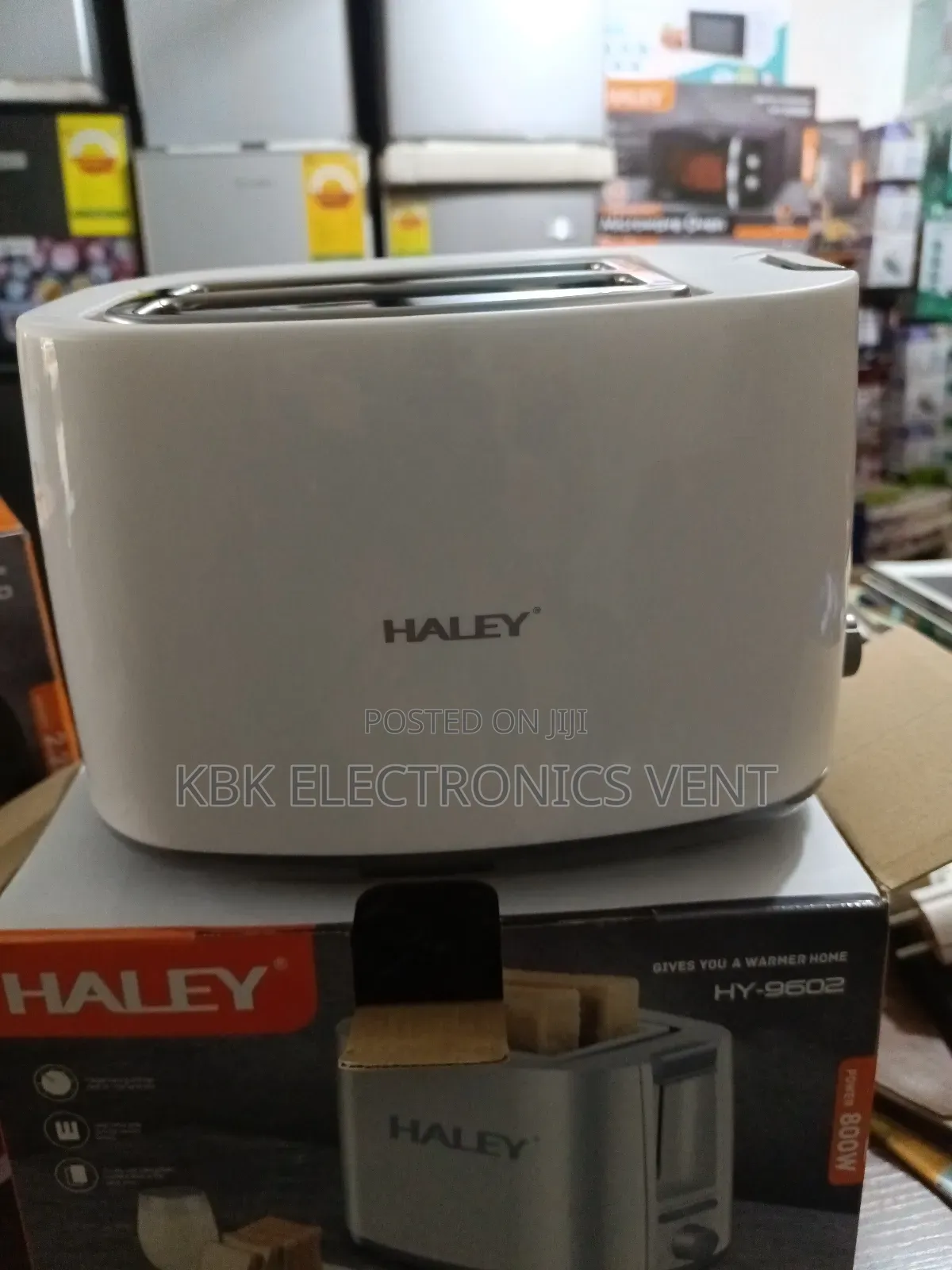 Haley 2slice Toaster 800watts.