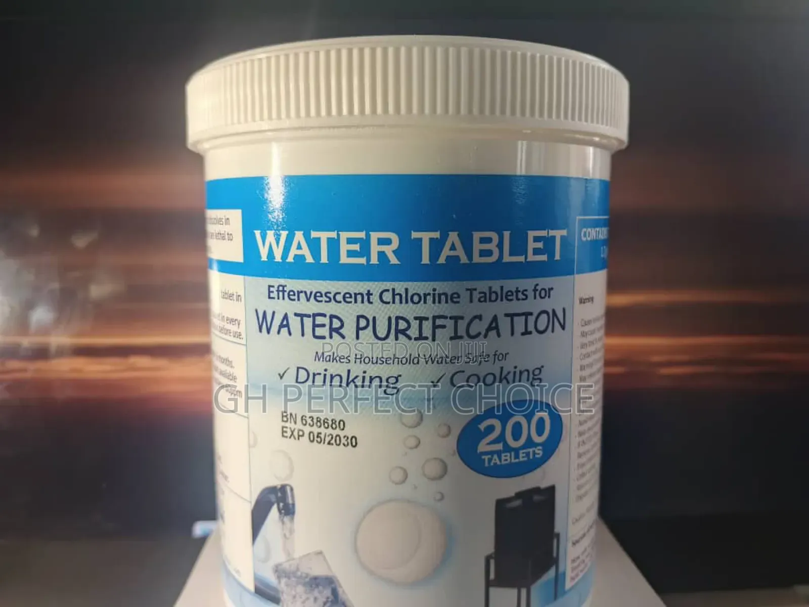 Pure Effervescent Chlorine Water Purifier