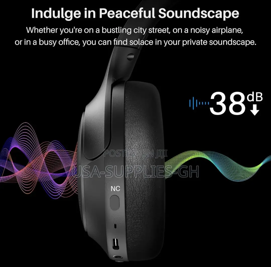 Tozo Ht2 Hybrid Active Noise Cancel Wireless Headphones -Usa