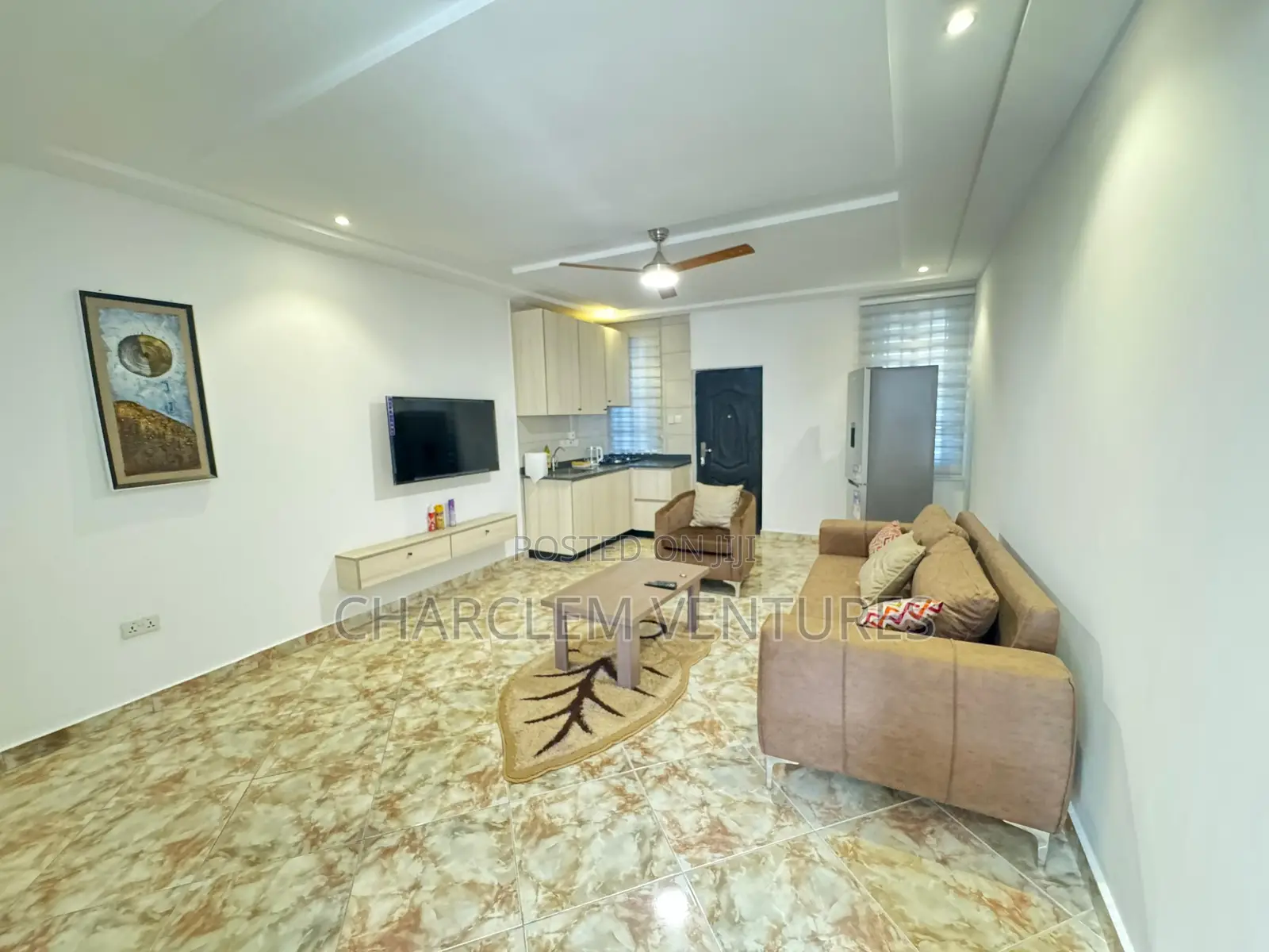 Furnished 2bdrm Townhouse / Terrace in Charclem Ventures, East Legon