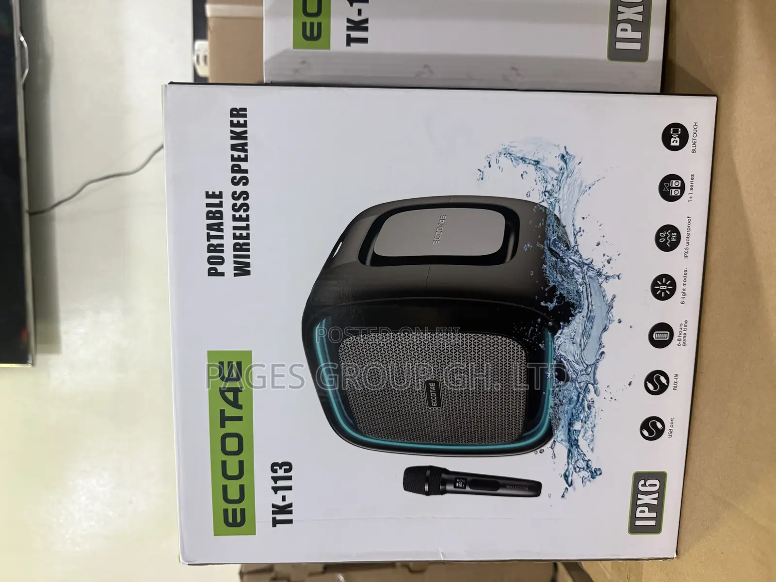 Portable Wireless Bluetooth Karaoke Speaker +Microphone