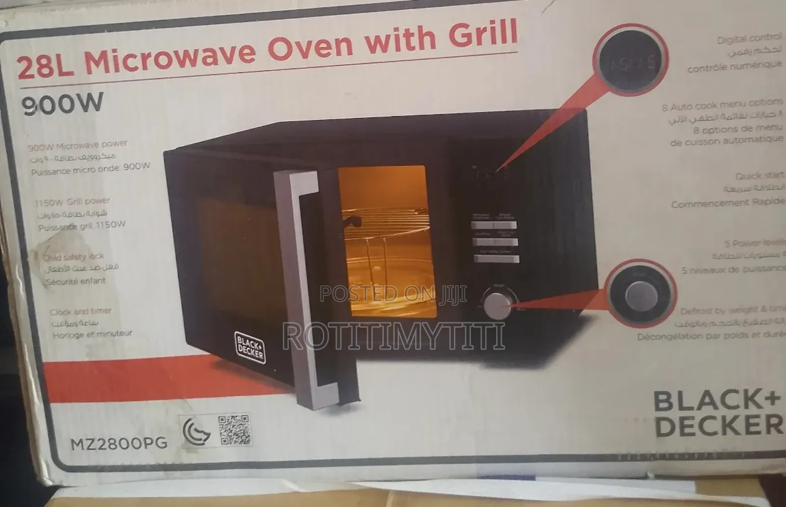 Installation Type Countertop Black Decker Microwave 28l