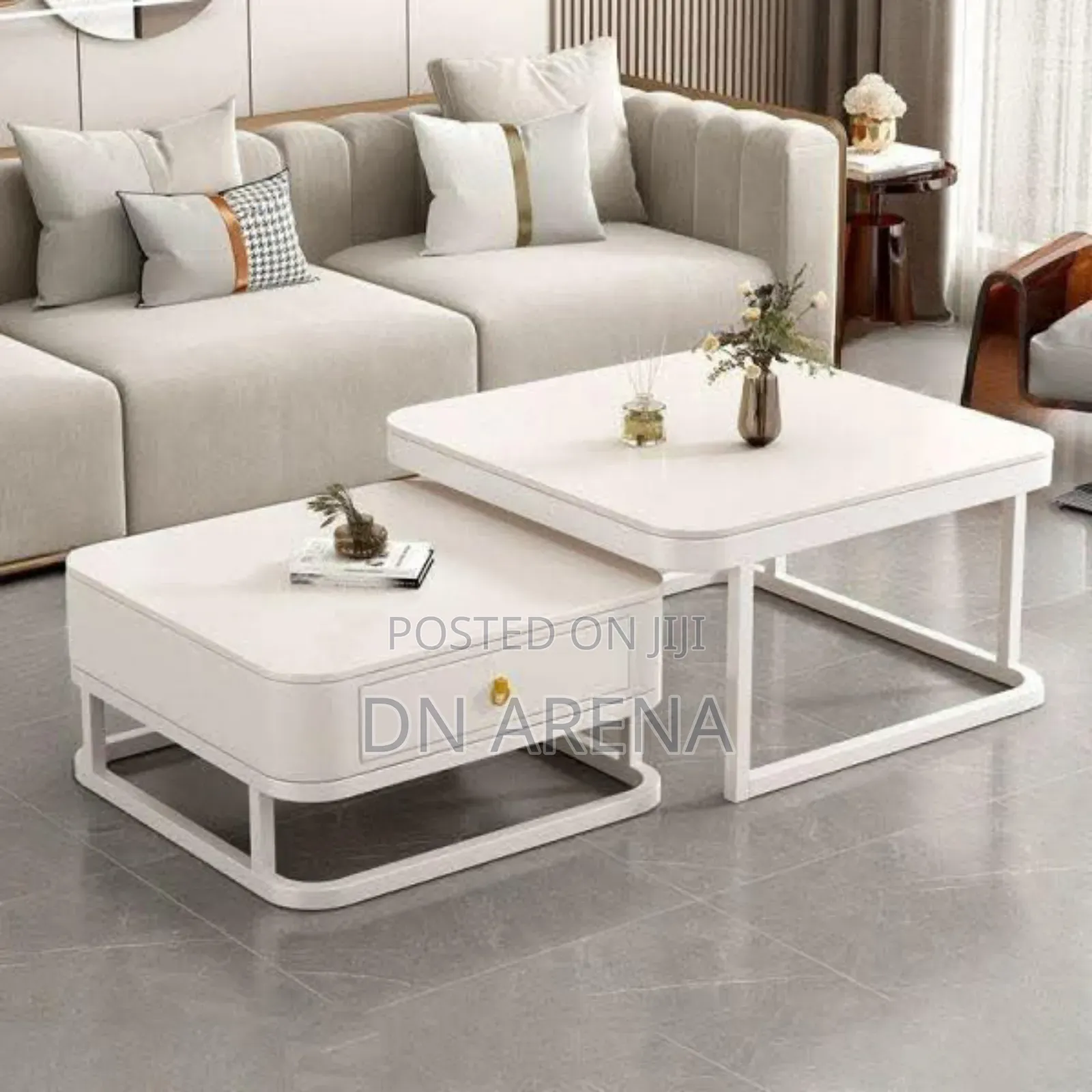 Luxury Coffee Centre Table Glass Top